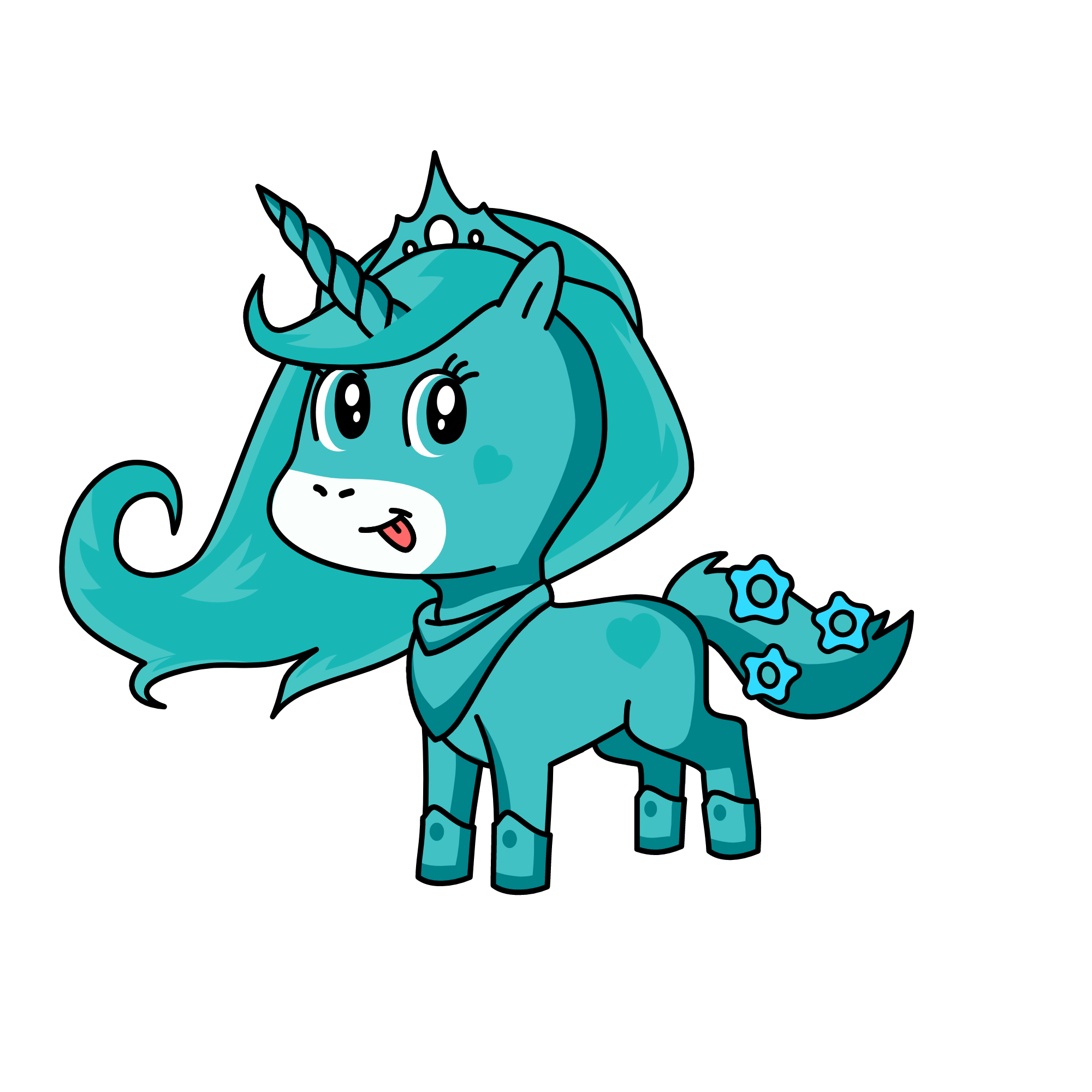 royal ice queen, the unicorn