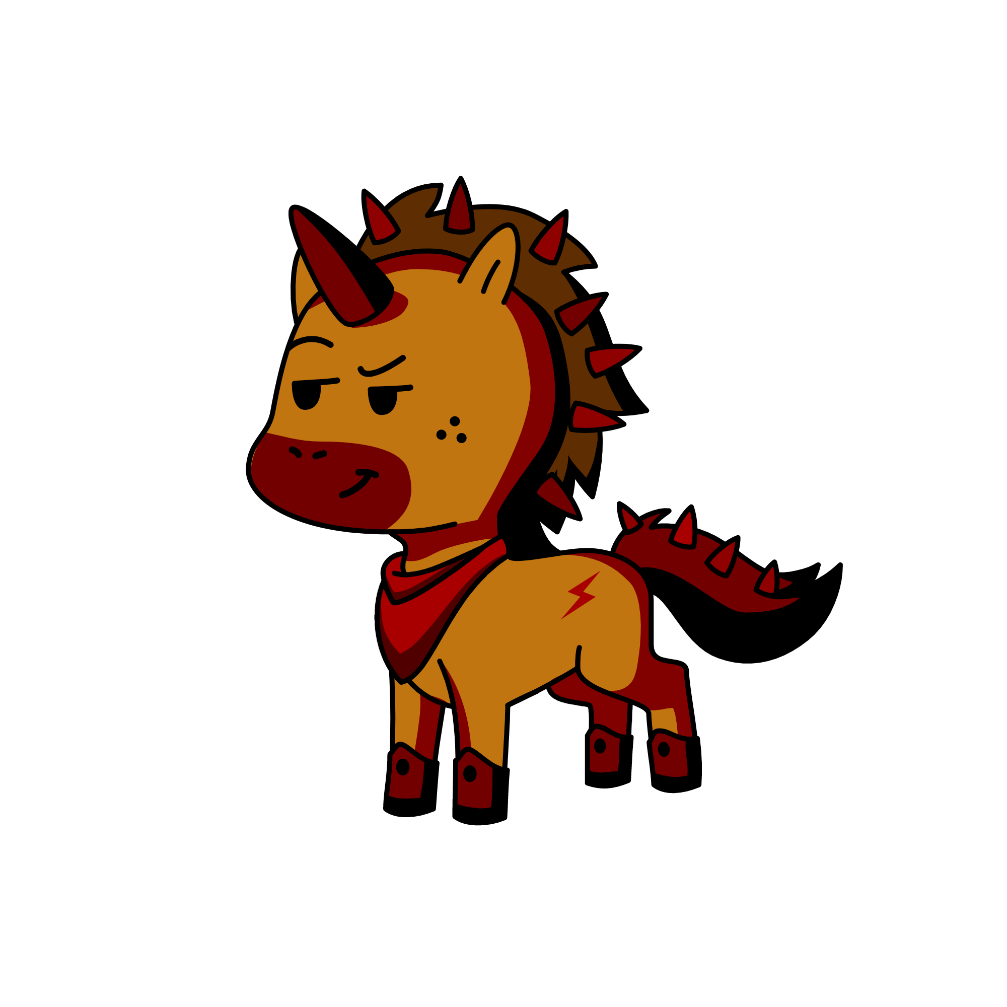 king of the forest, the unicorn