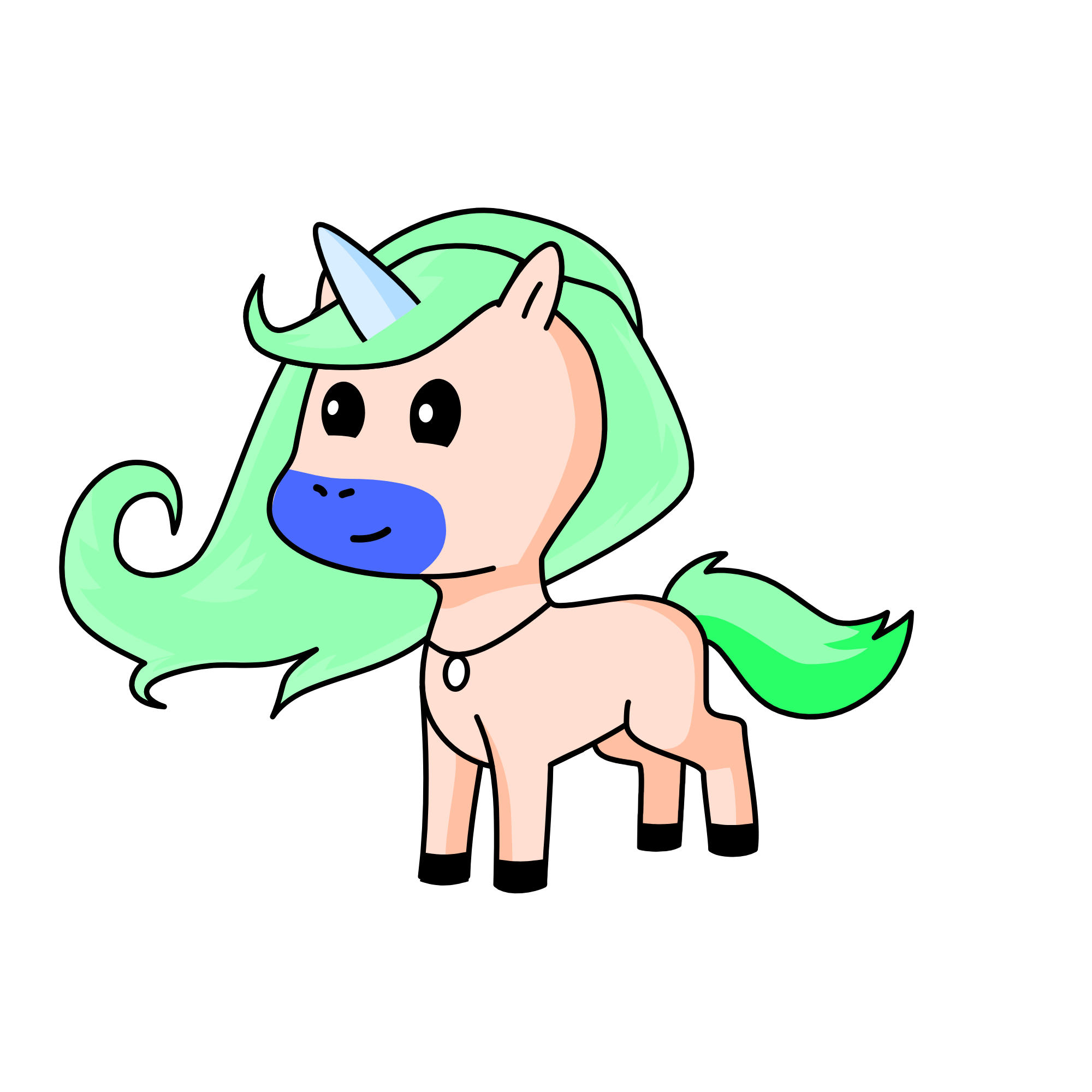 queen of pastel, the unicorn