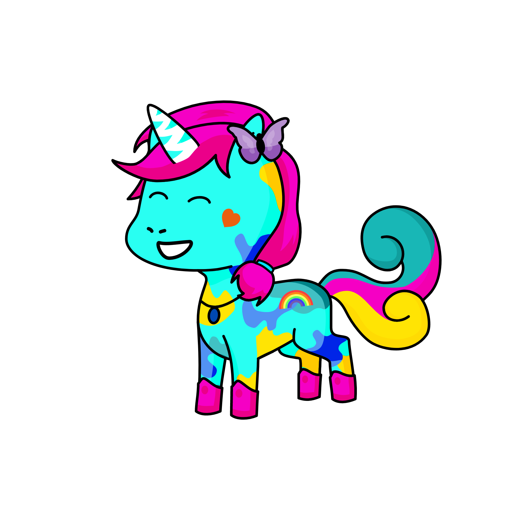 Splatter, the unicorn