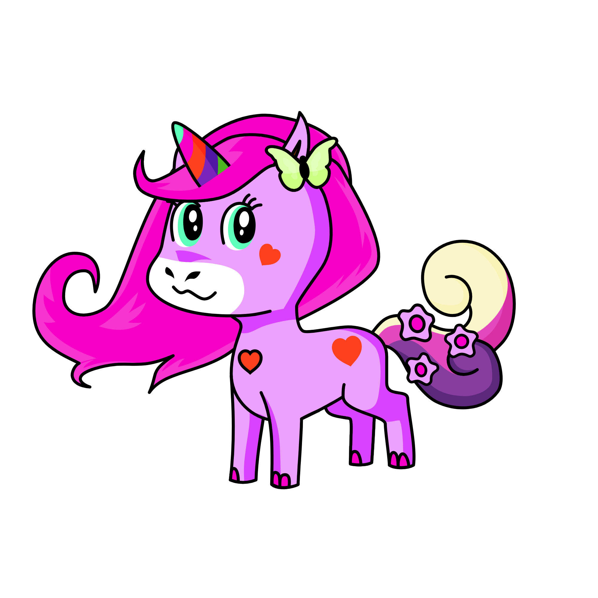 Unikitty love, the unicorn
