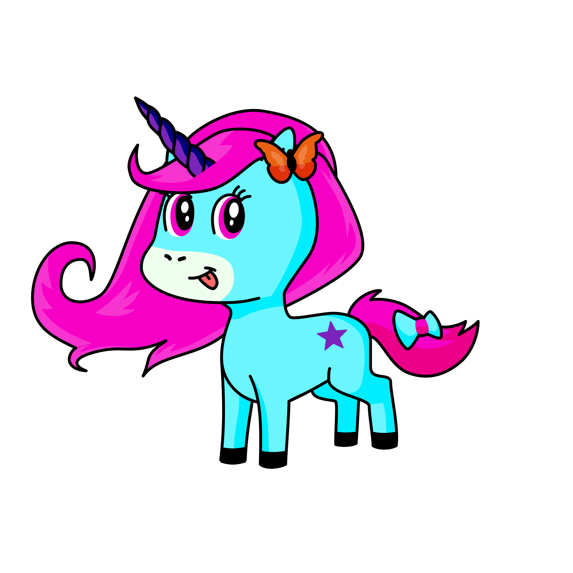 Minty, the unicorn