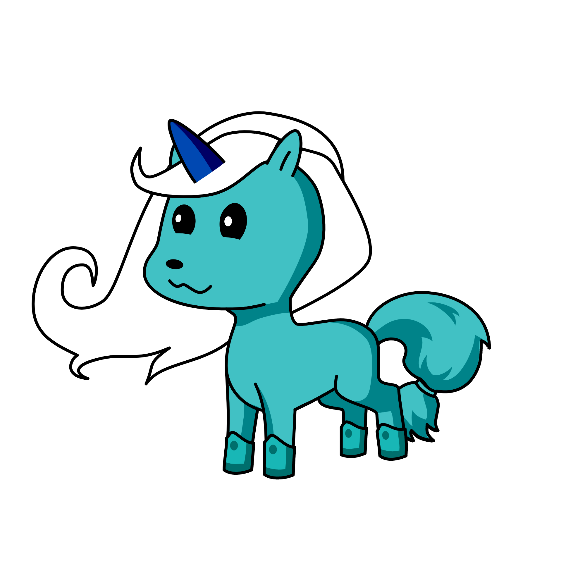 Vaporeon, the unicorn