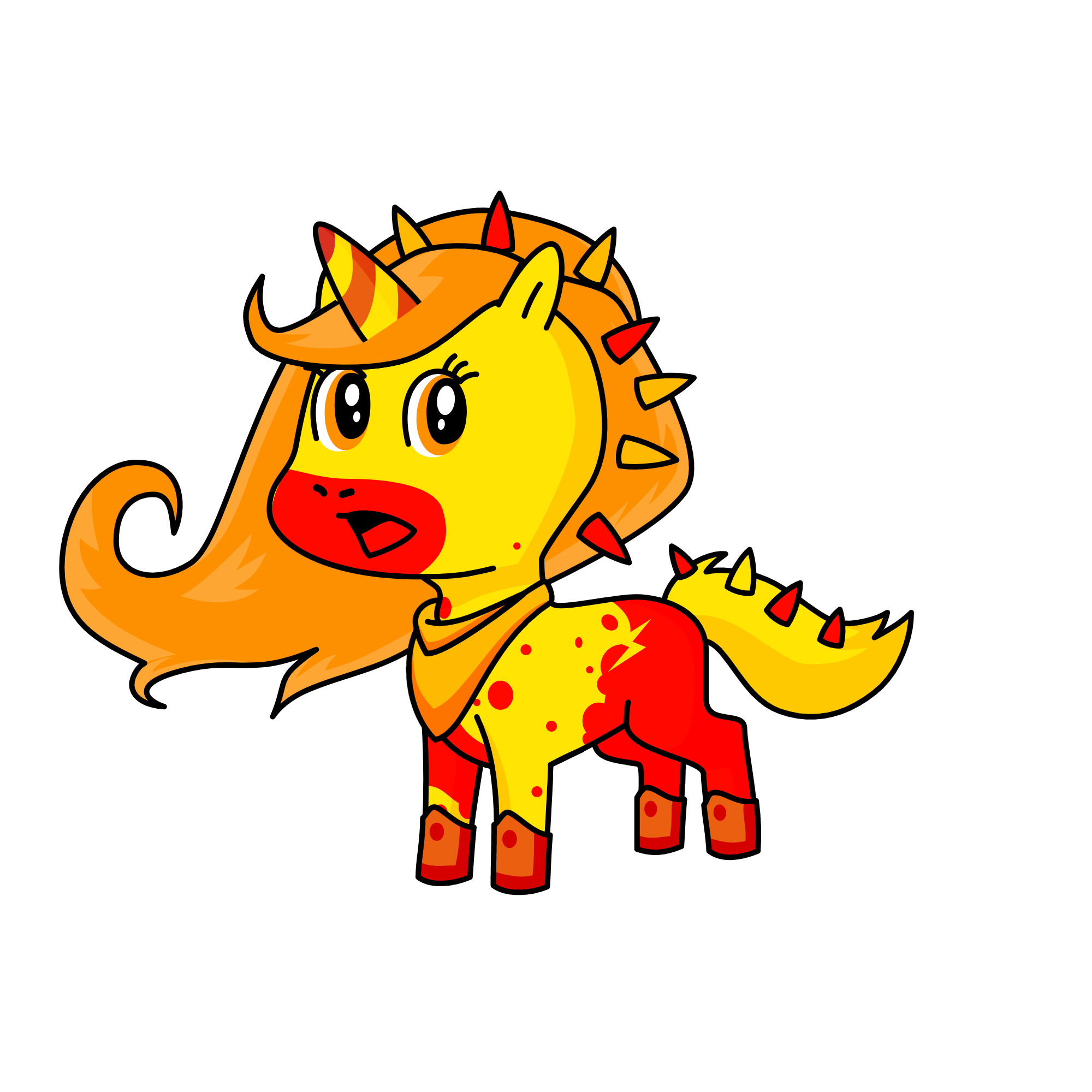 queen of fire, the unicorn