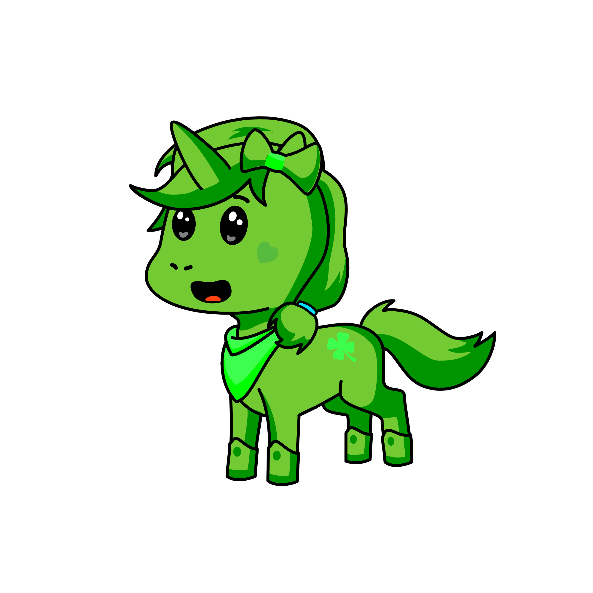 king of green, the unicorn