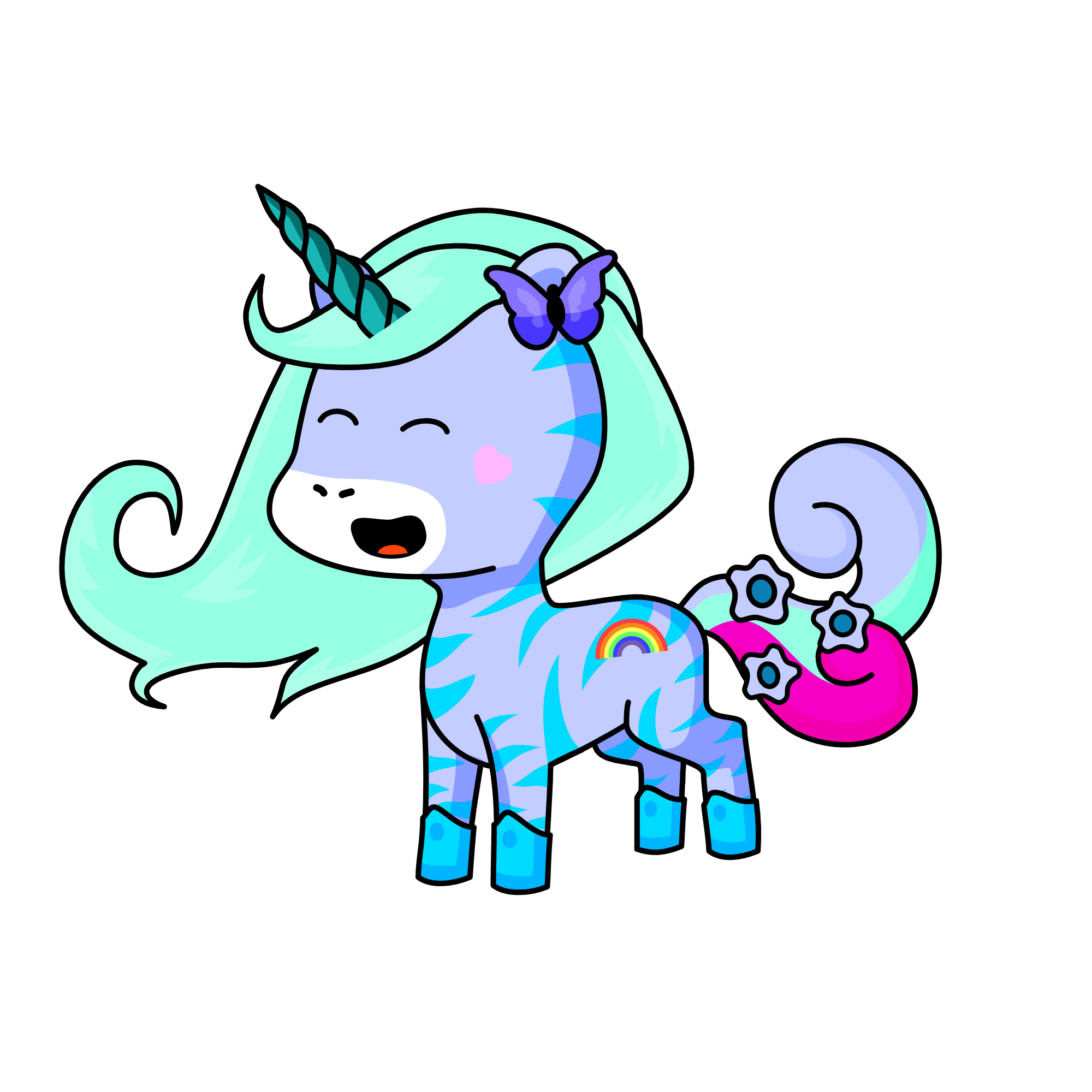 Sweet, the unicorn