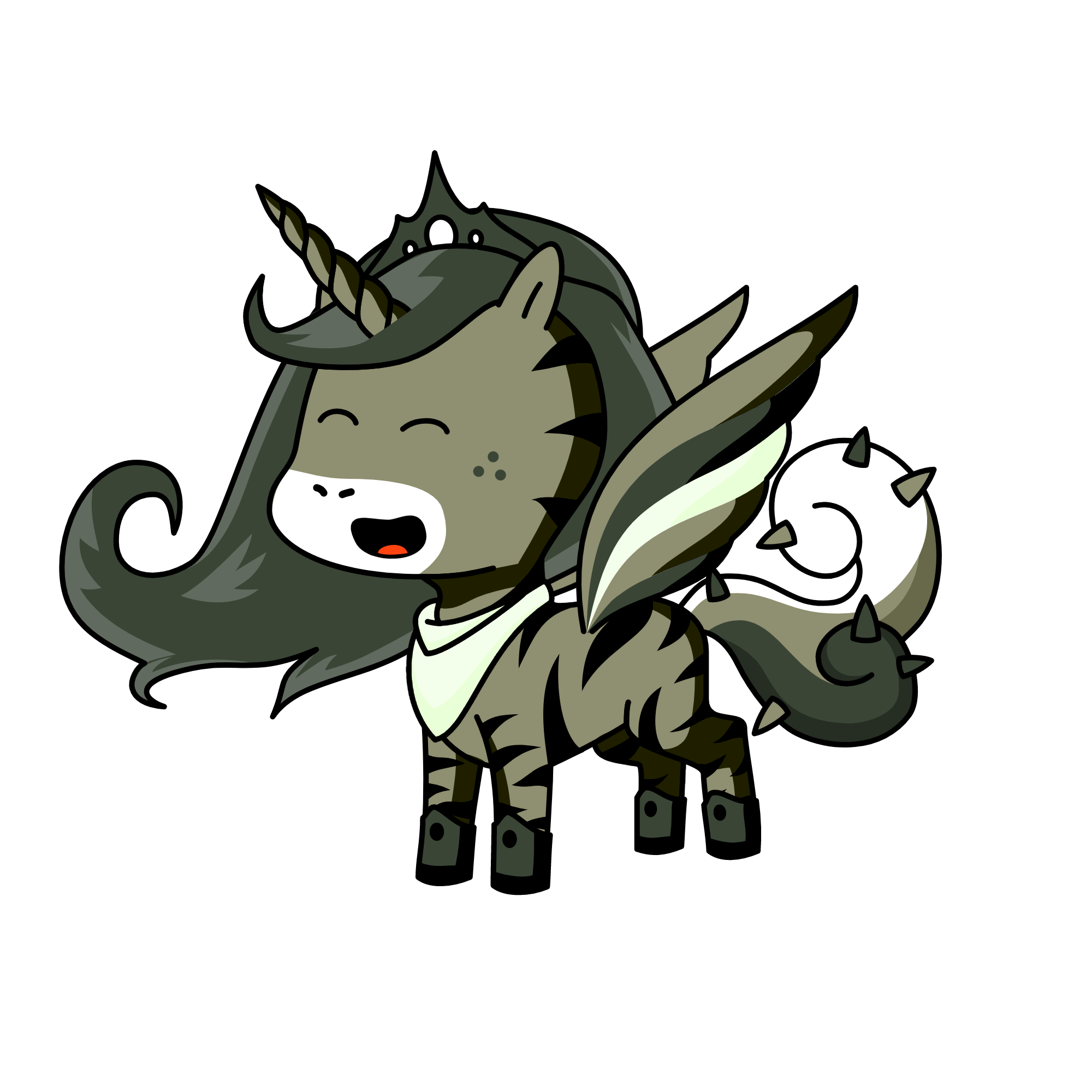 Empress Coalella of Night, the unicorn
