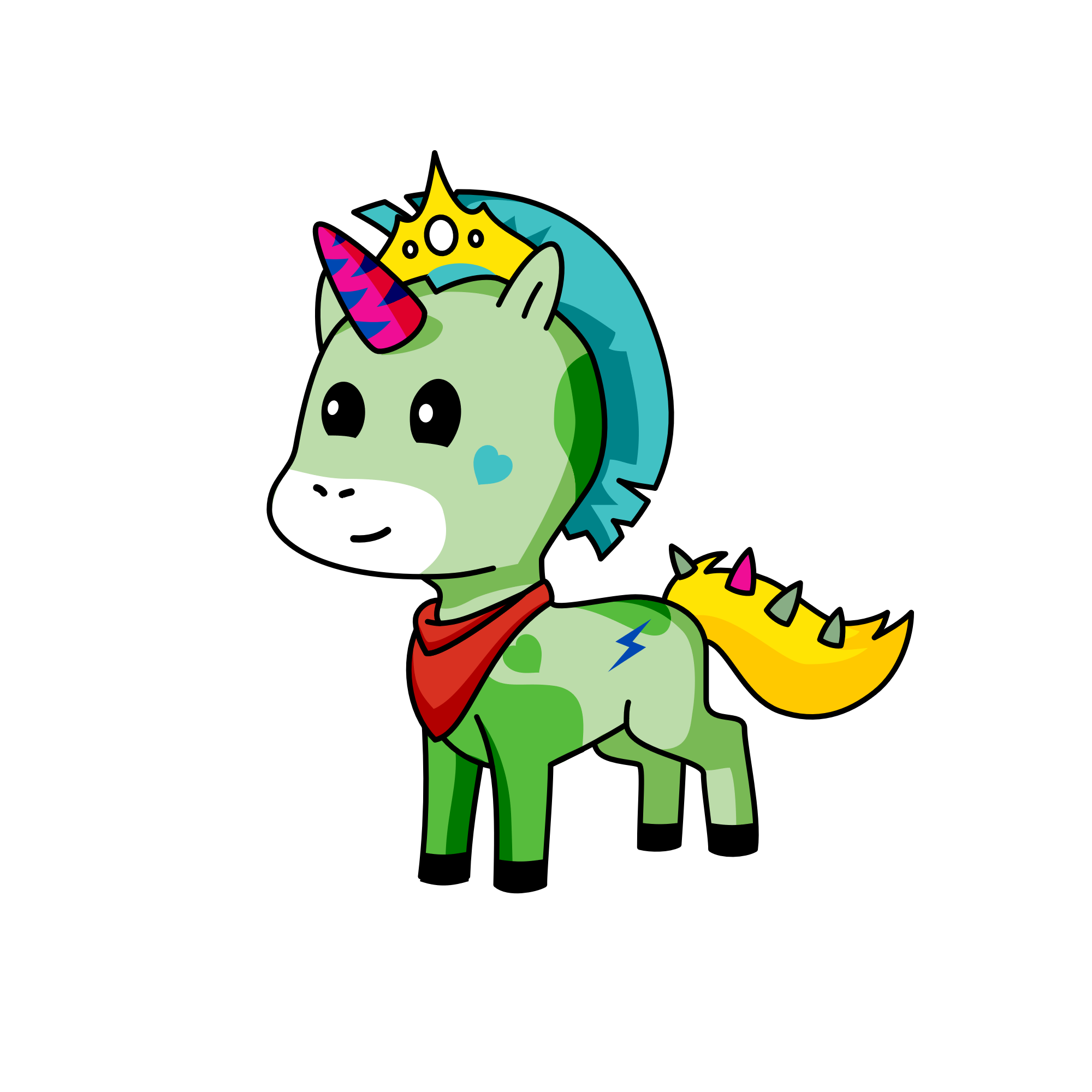 Lightning,, the unicorn