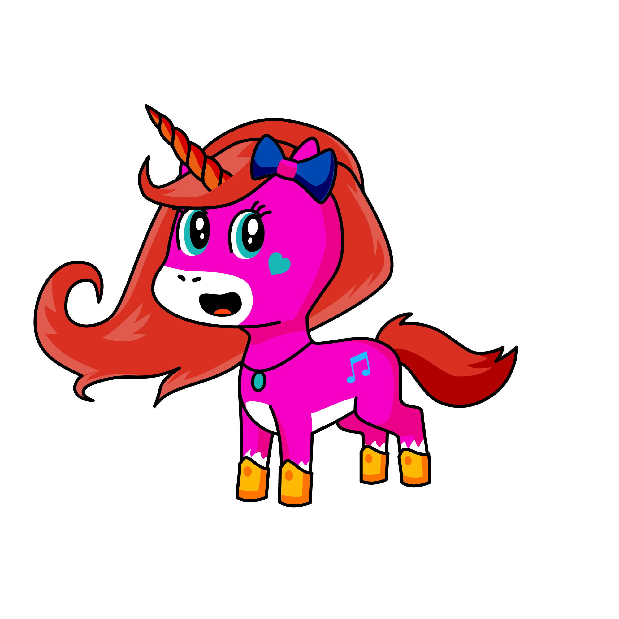 little miss cutey, the unicorn