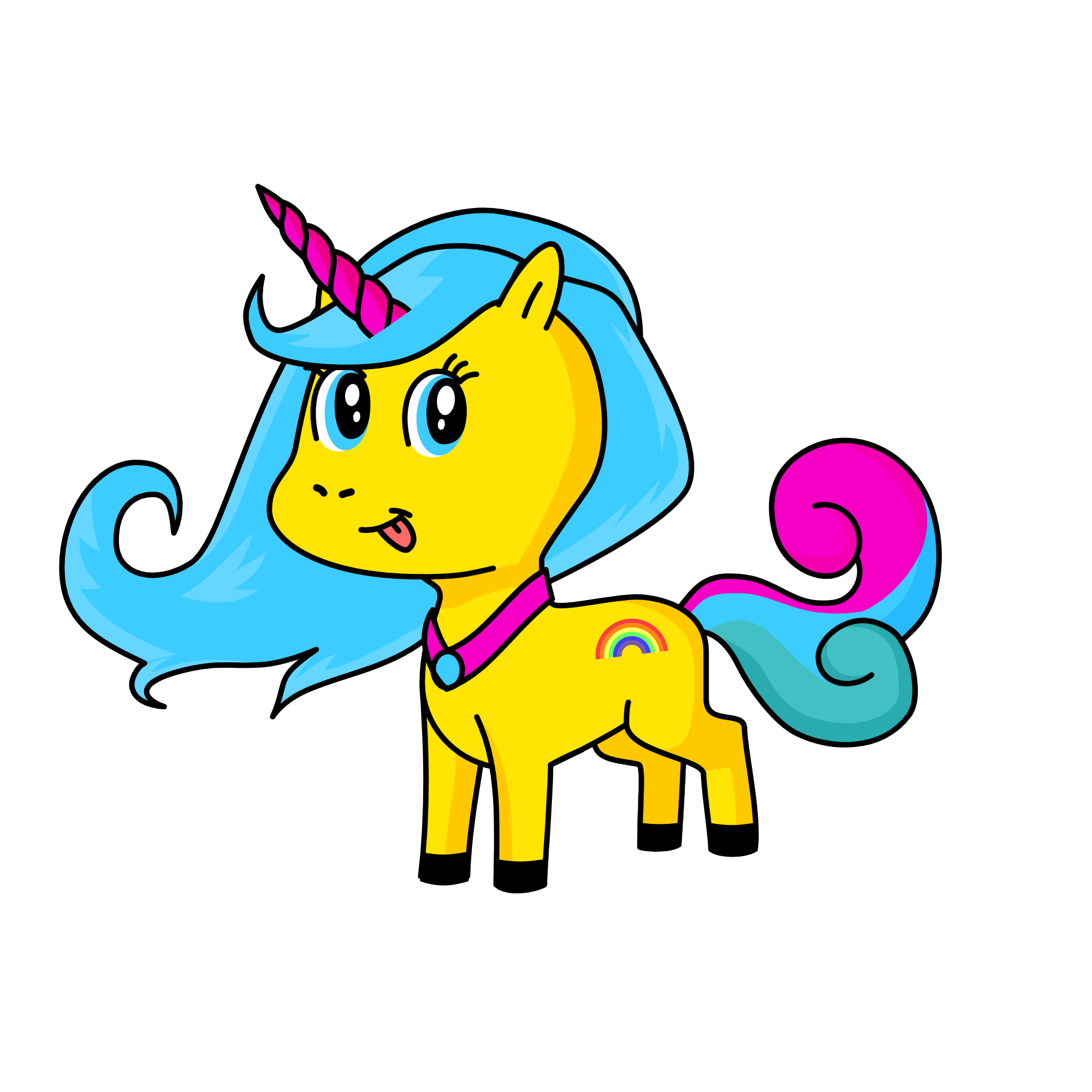 Shimmer sparkles , the unicorn