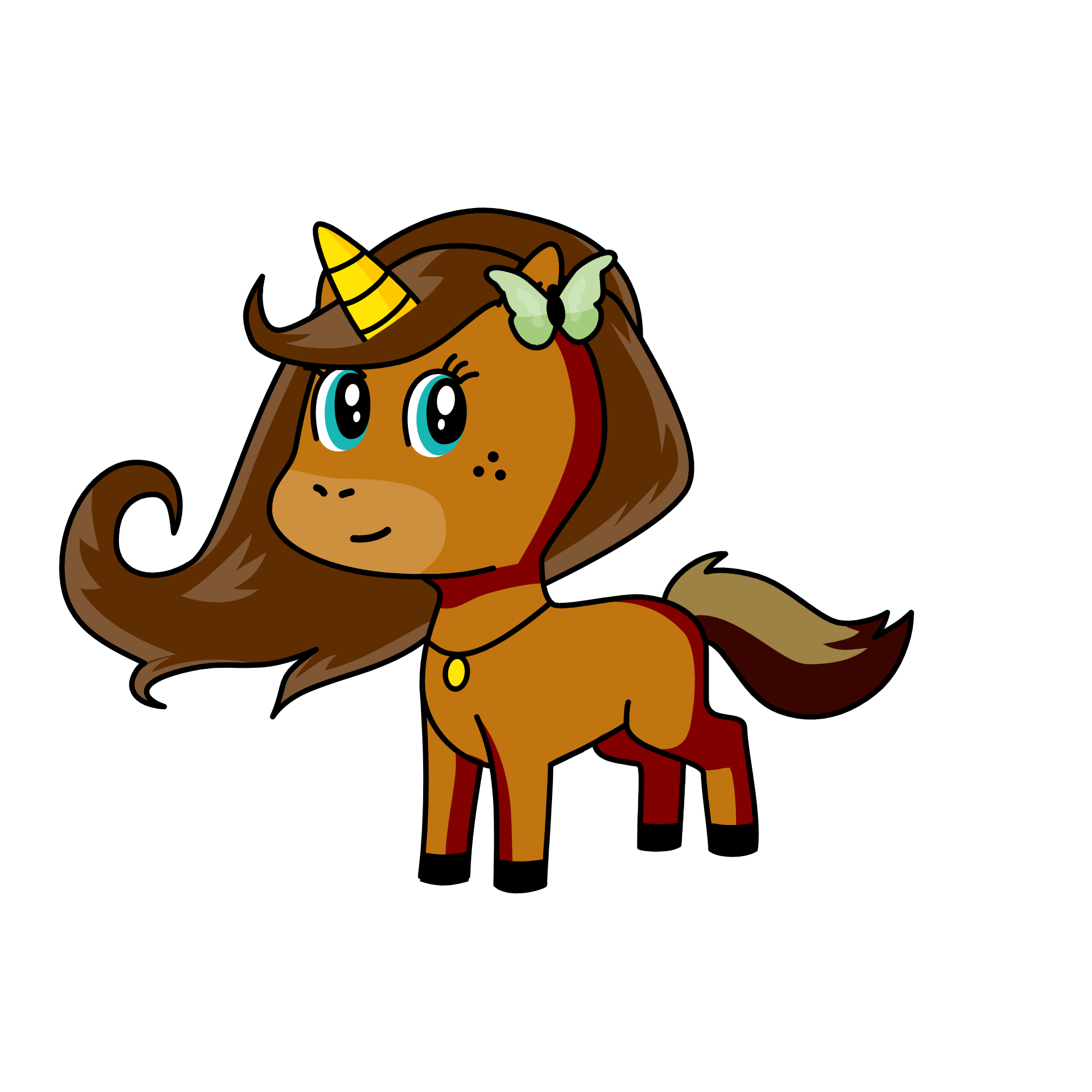 Brownie, the unicorn