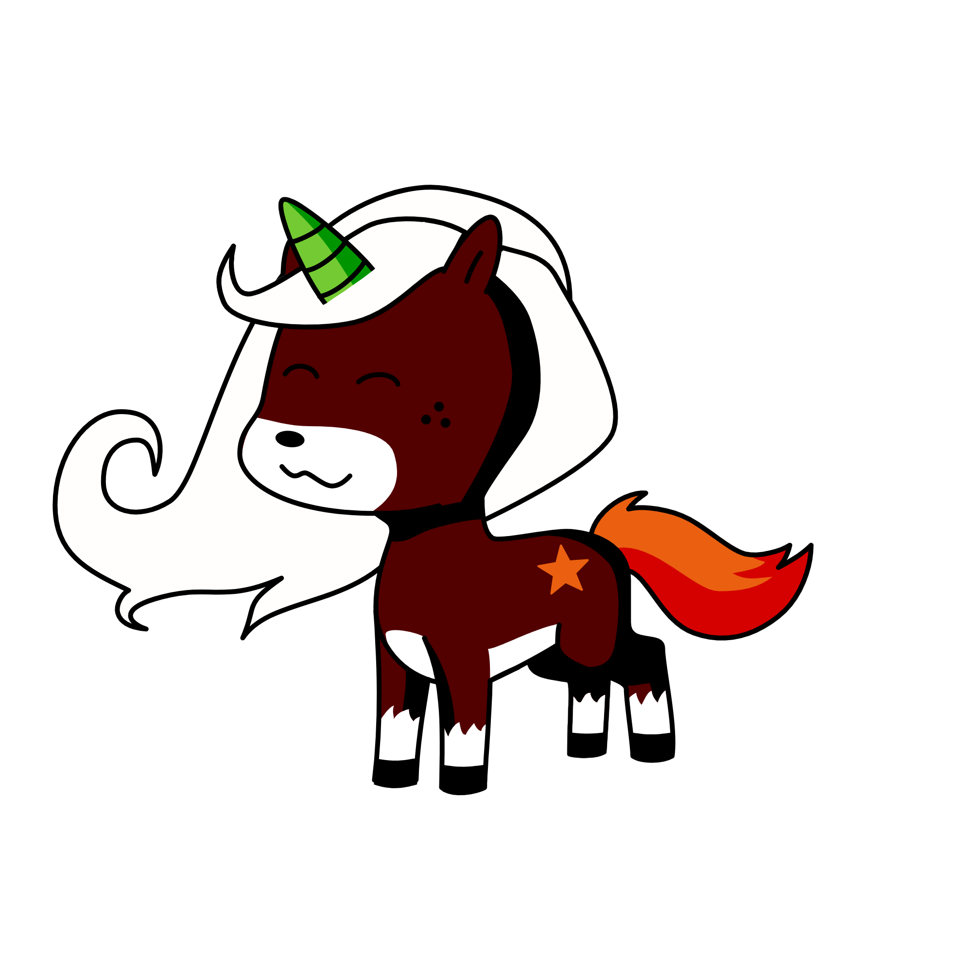 Cute, the unicorn