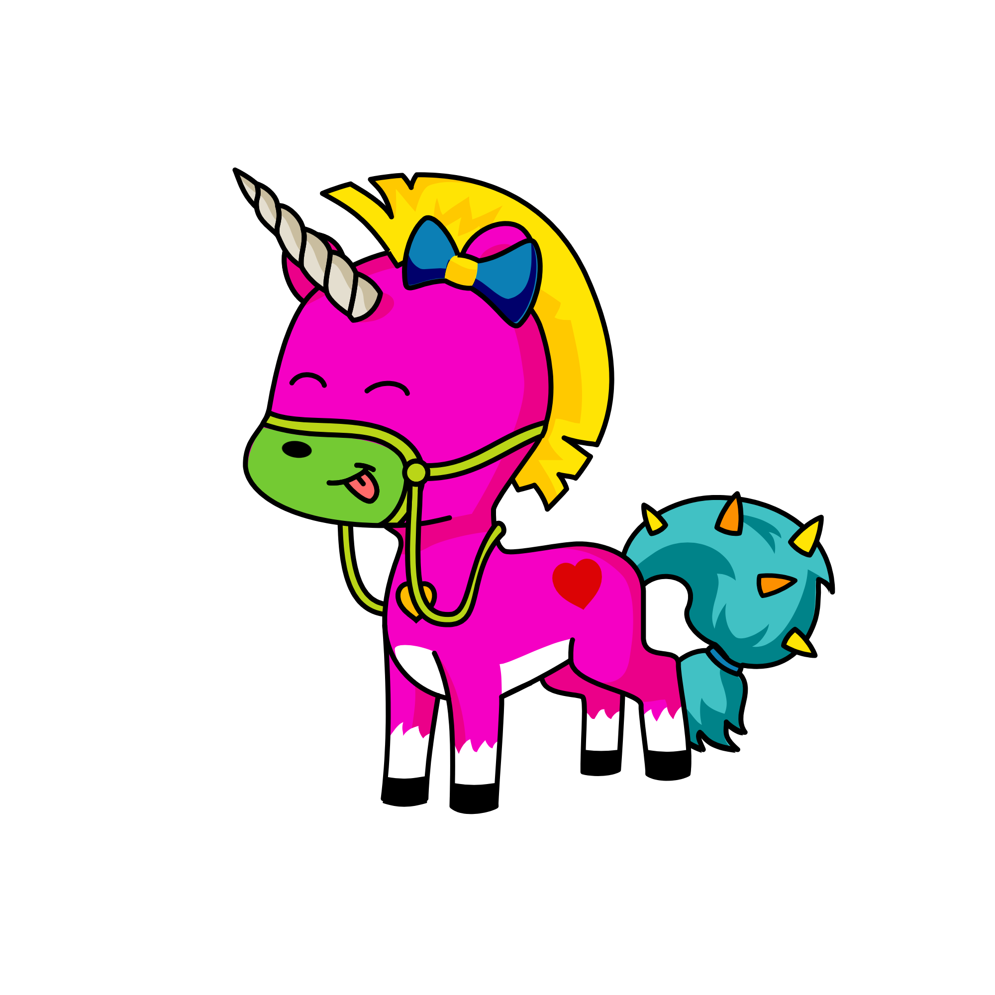 Spike a peek a Pooka Pooka Pooka Pooka Pooka, the unicorn
