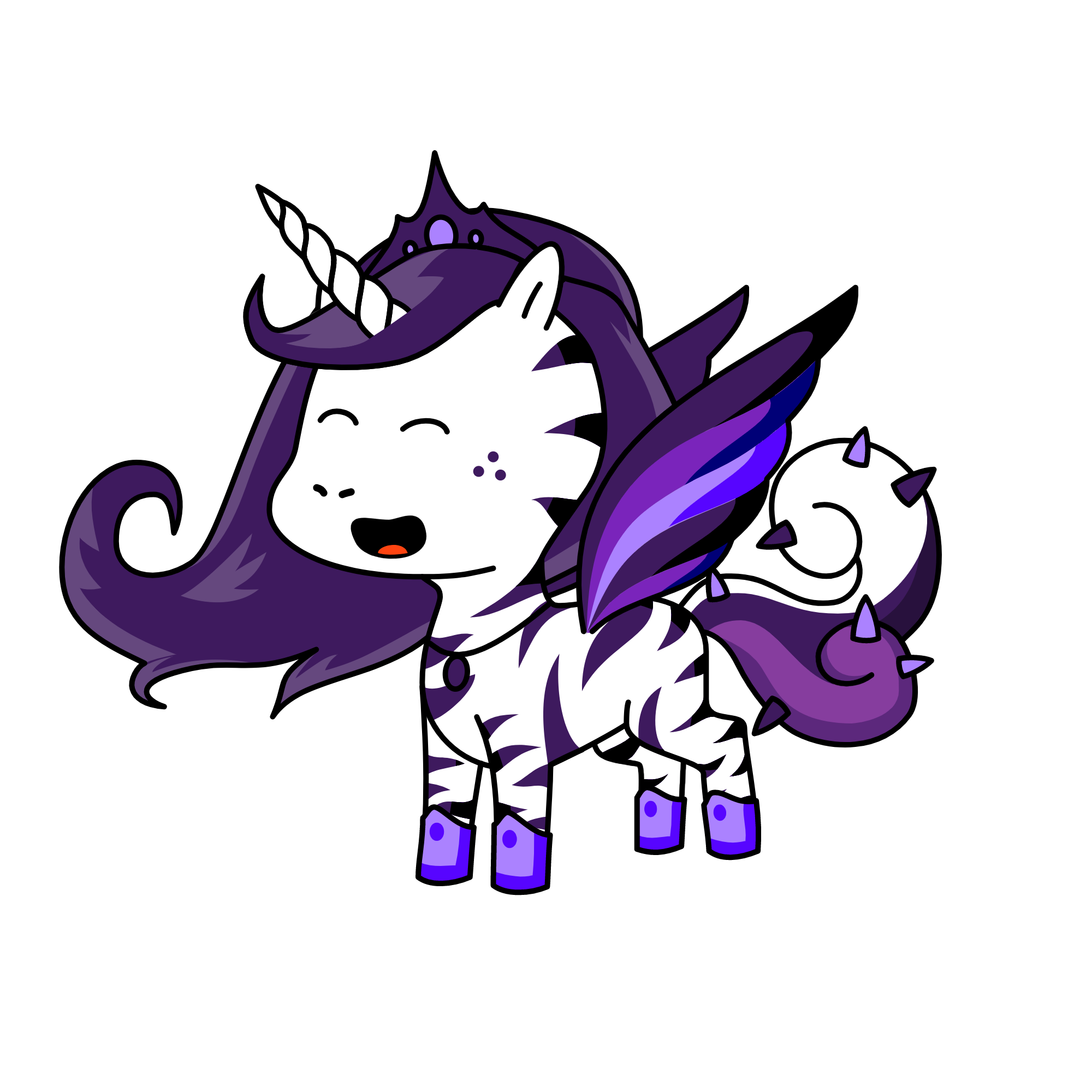 Her Serene Majesty Empress Twilight Ella of the Northern Marshes the 2nd , the unicorn