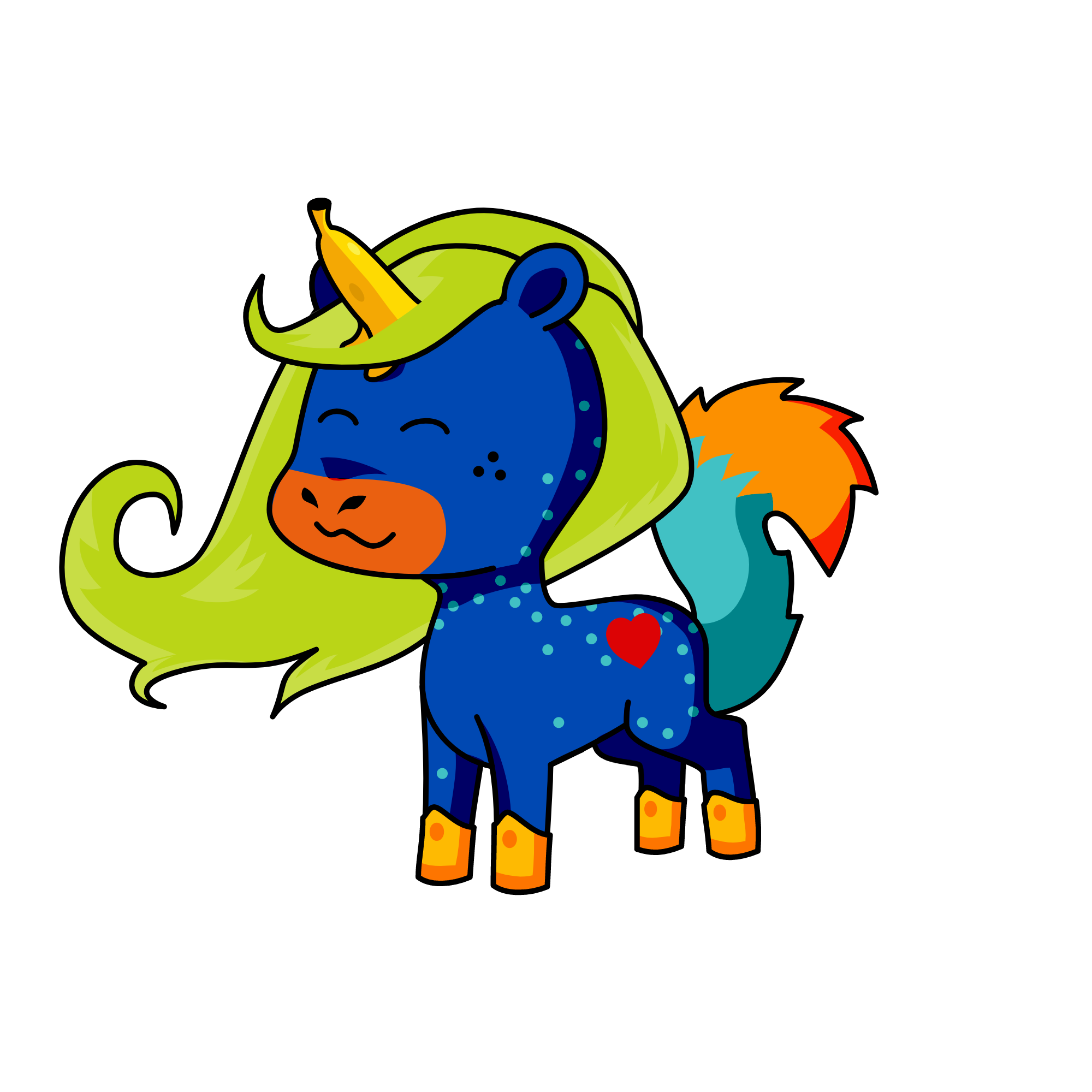 Pooka Pooka Pooka Pooka Pooka, the unicorn