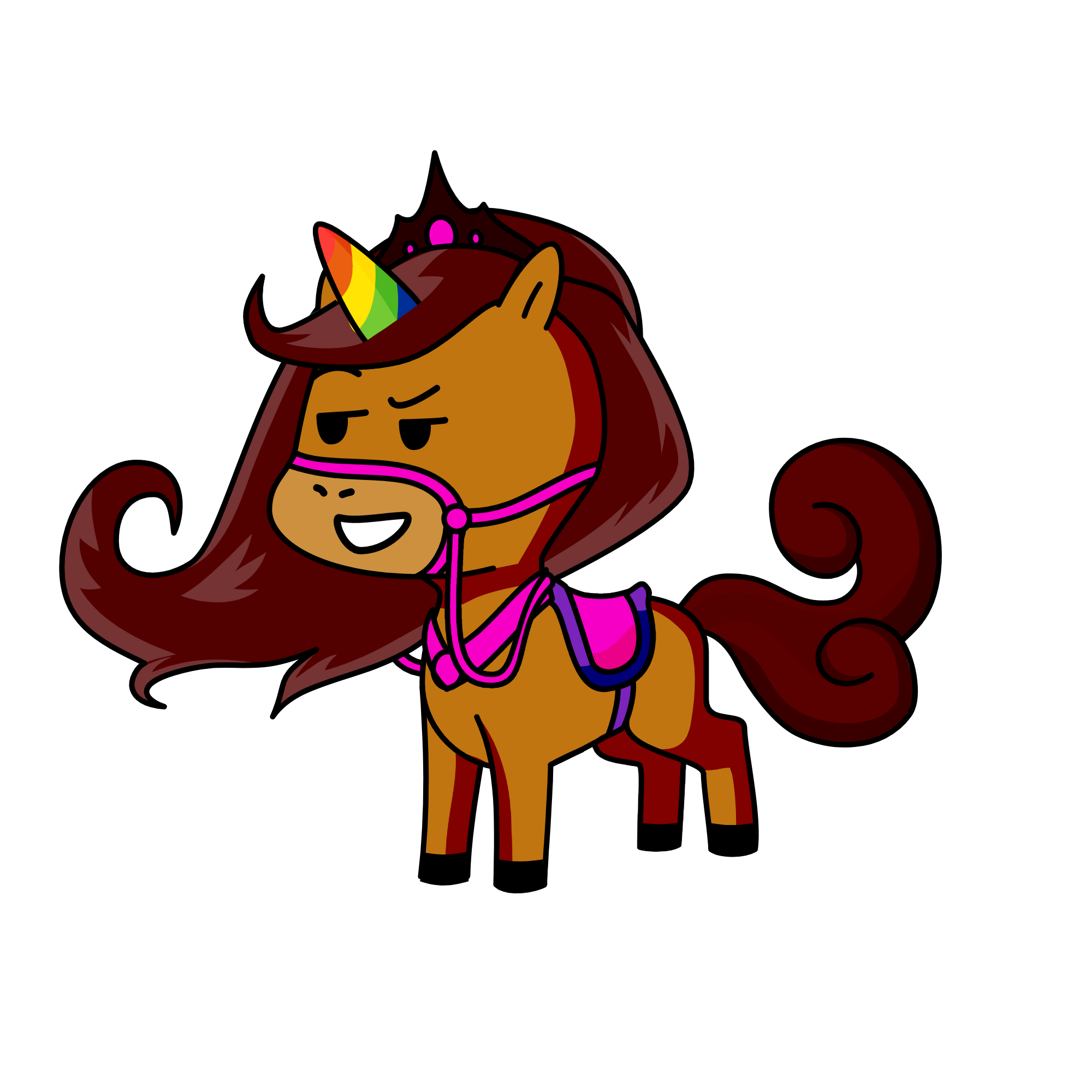 Rainbow Dash, the unicorn