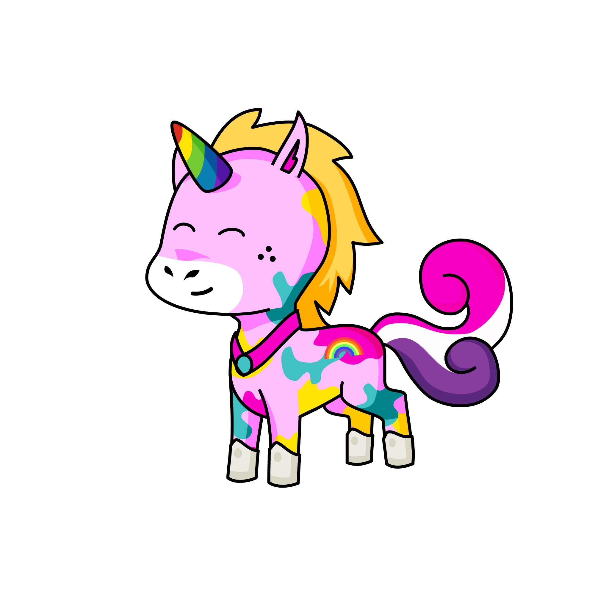 pride-icorn, the unicorn