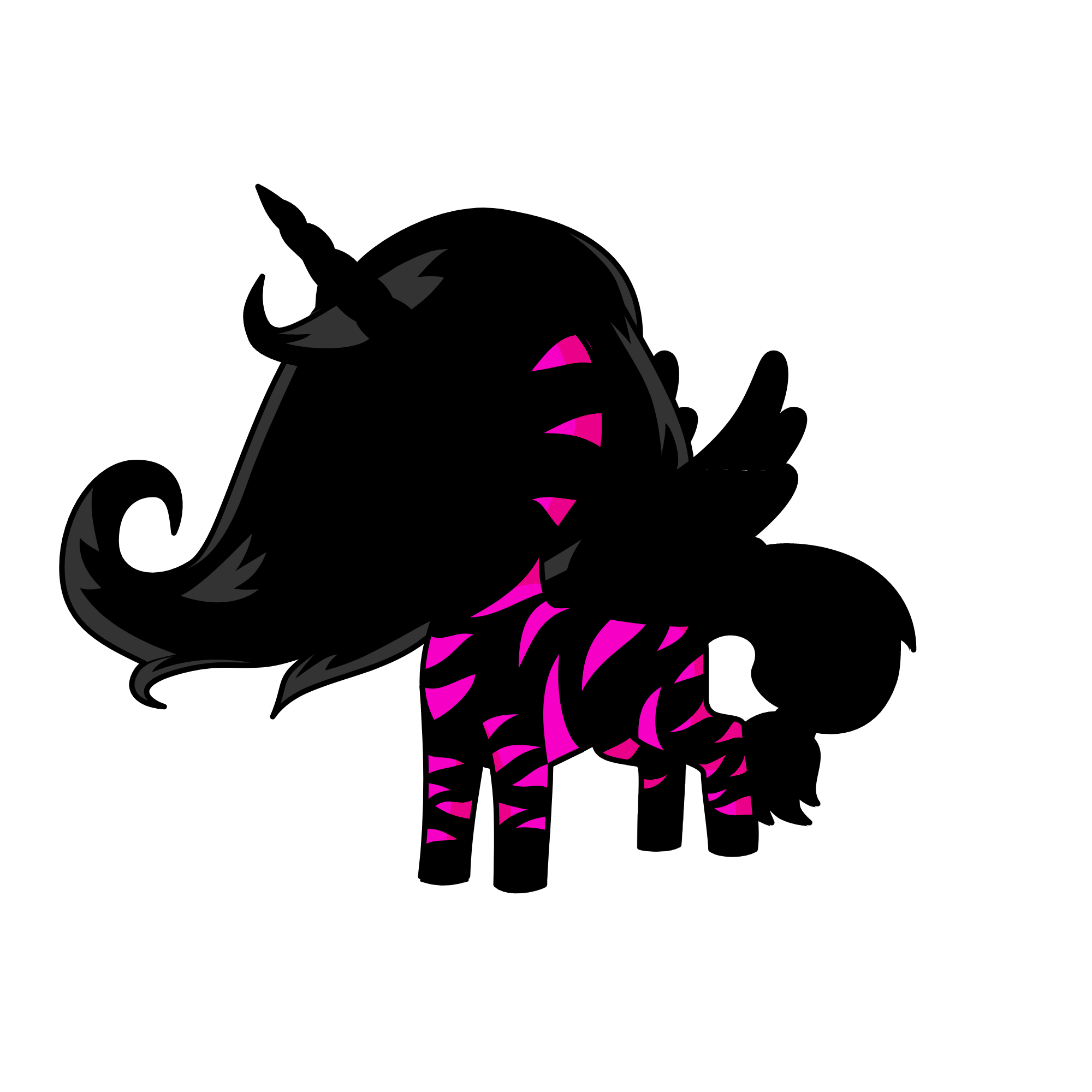 Blakie pinkie no face, the unicorn