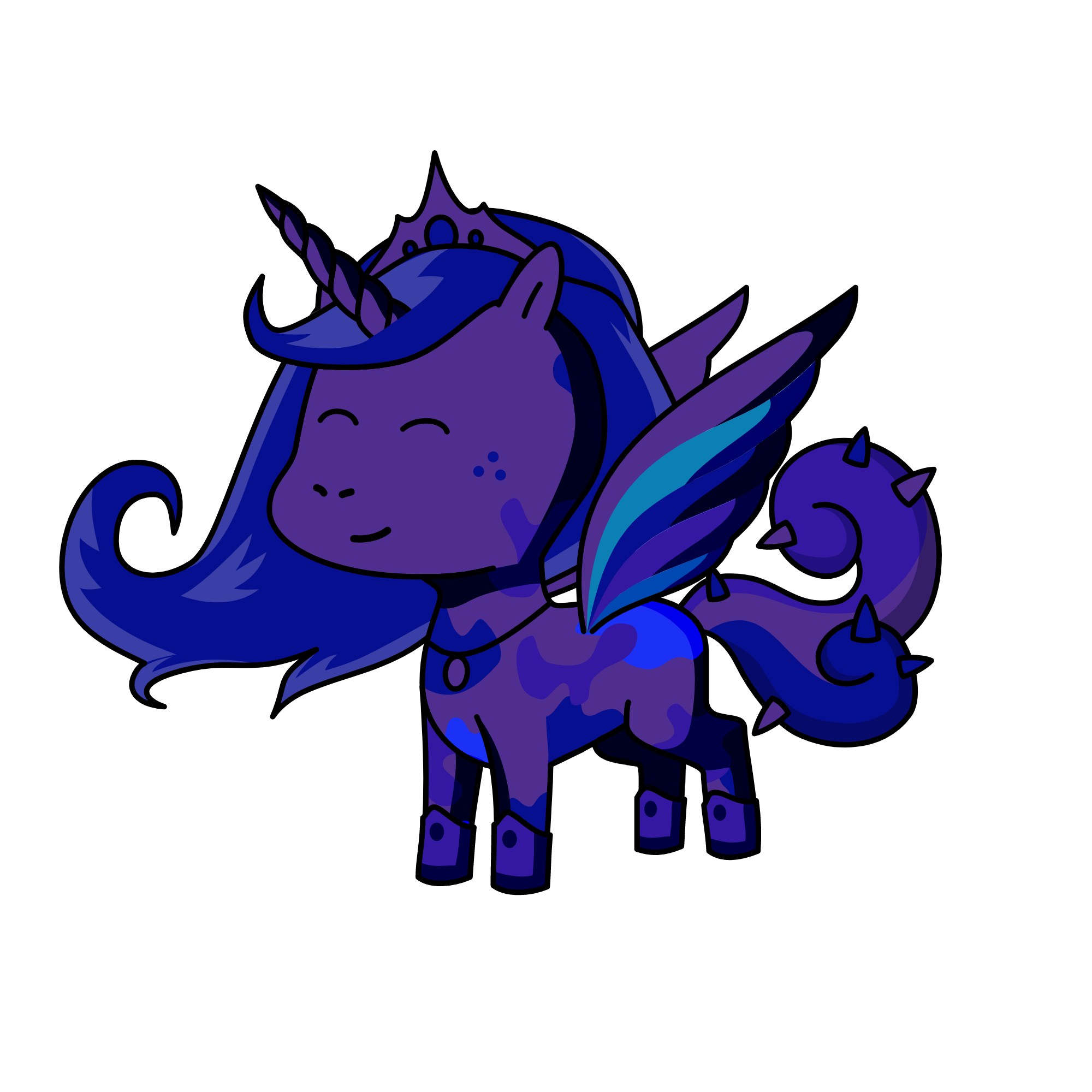 Her Royal Highness Duchess Violet Amethyst of Midnight Valley the 4th, the unicorn