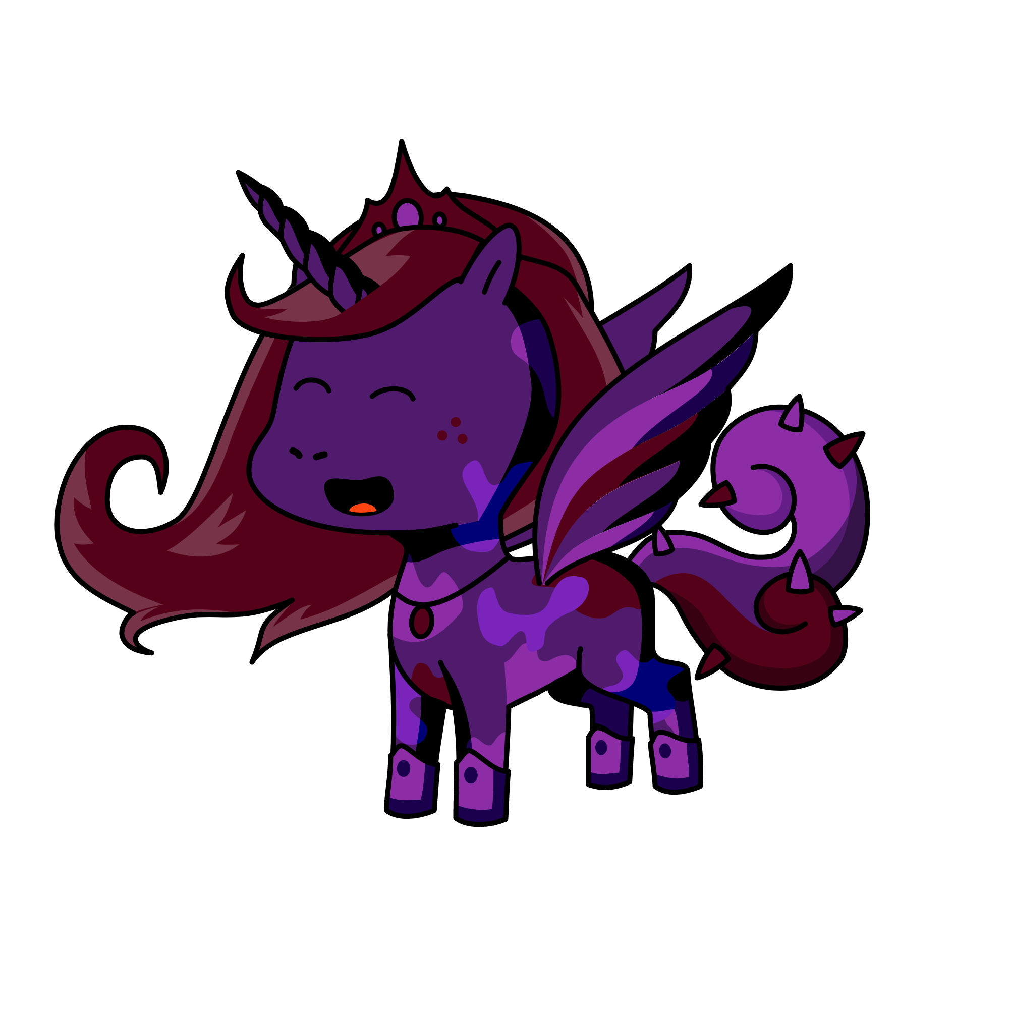 Her Royal Highness Duchess Ruby Heliotrope of the Night Mountain the 5th, the unicorn