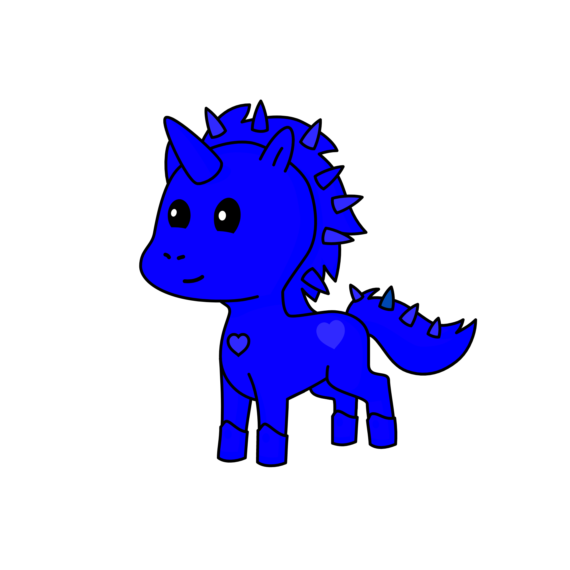 king of blue, the unicorn