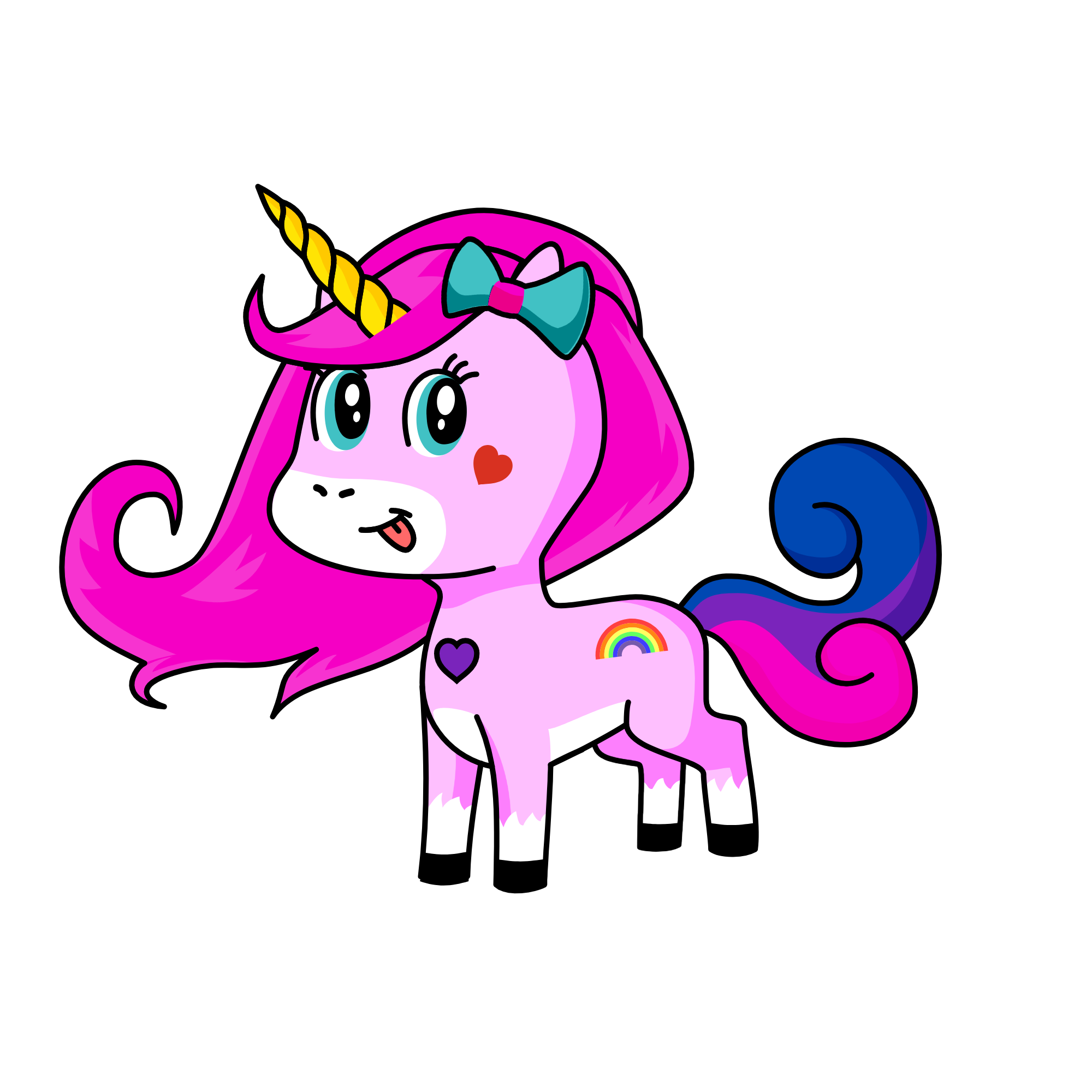 Pinky, the unicorn