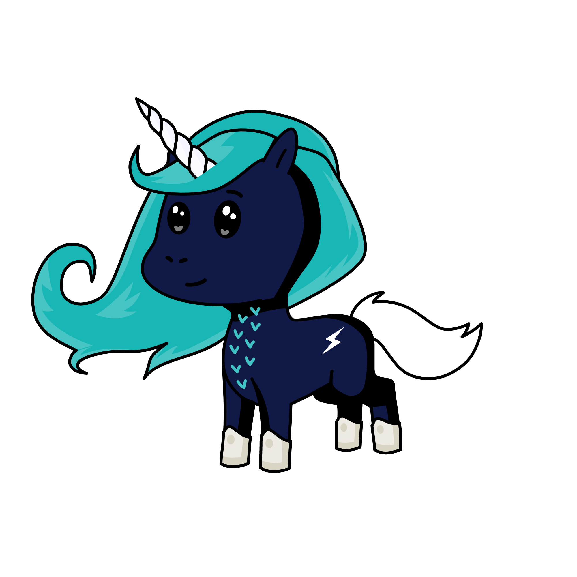 neon, the unicorn