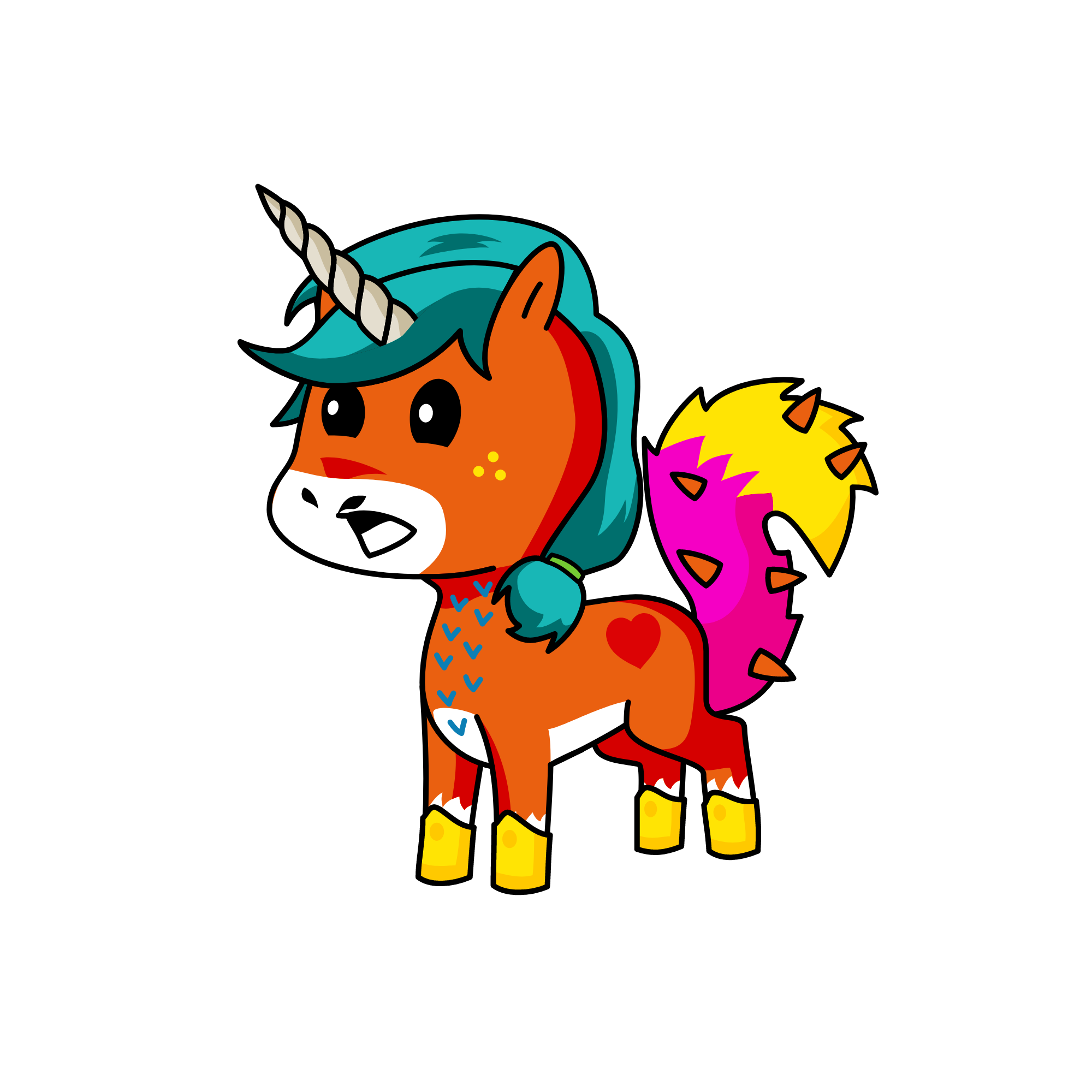 Swirly, the unicorn