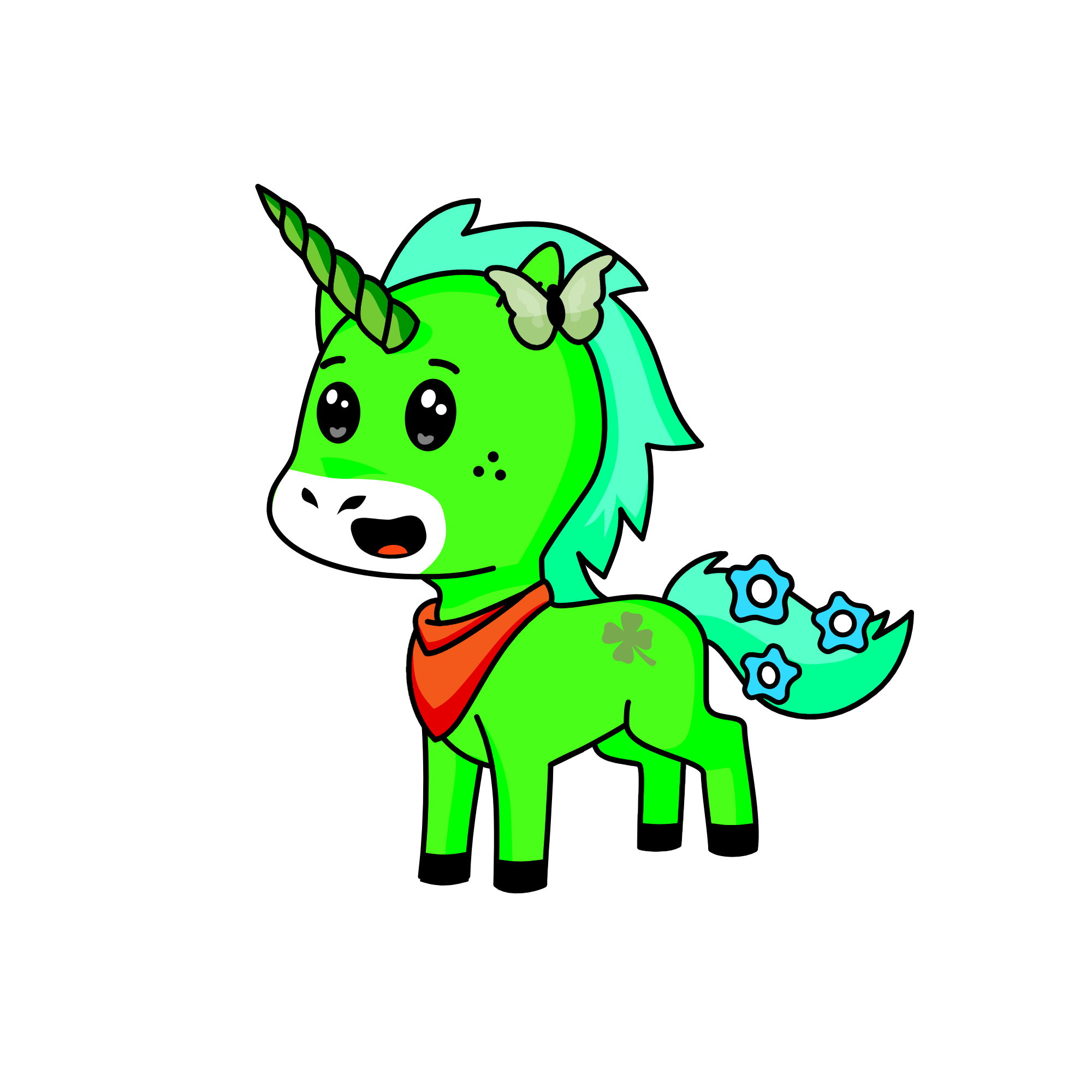 Earthy, the unicorn