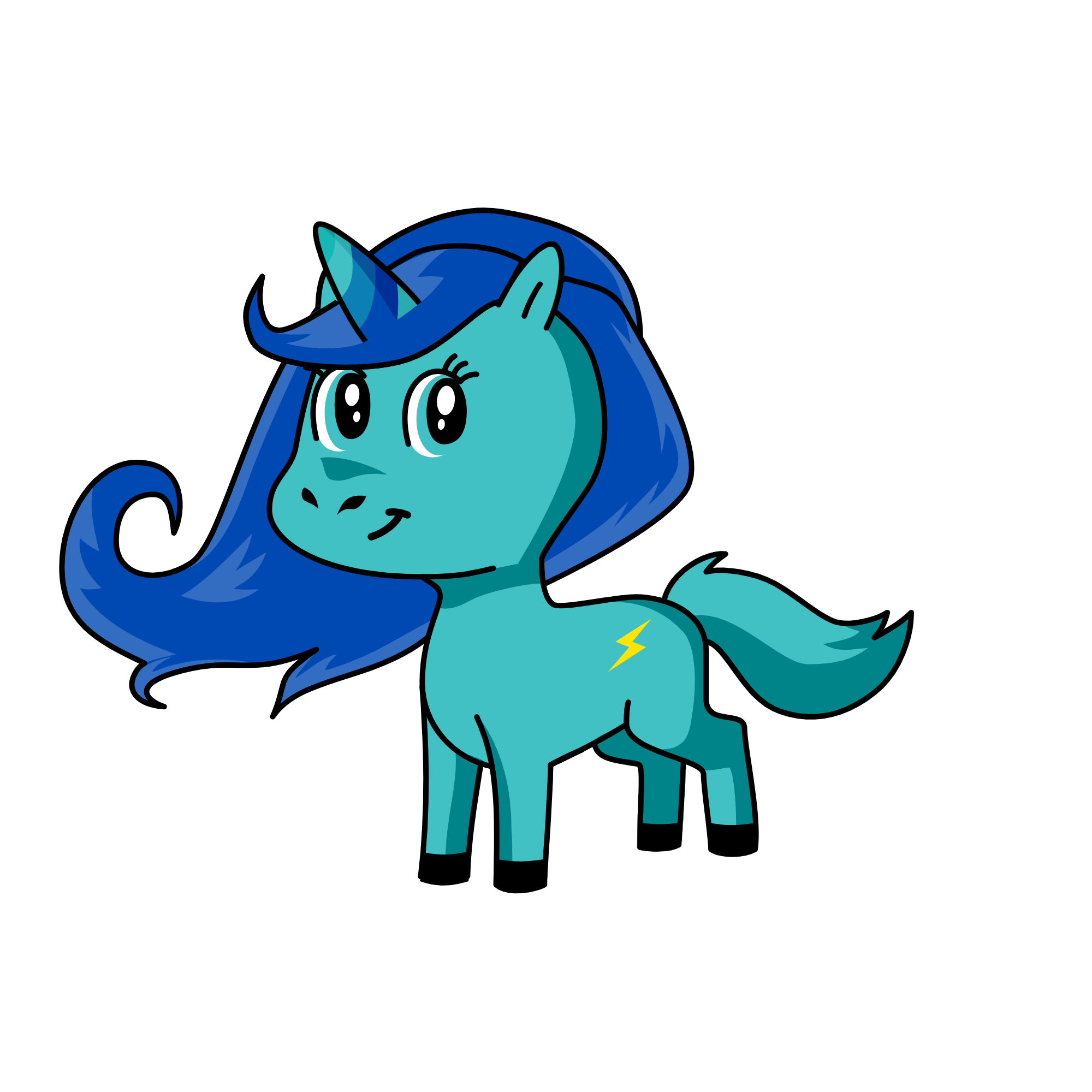 Rainbowdash, the unicorn