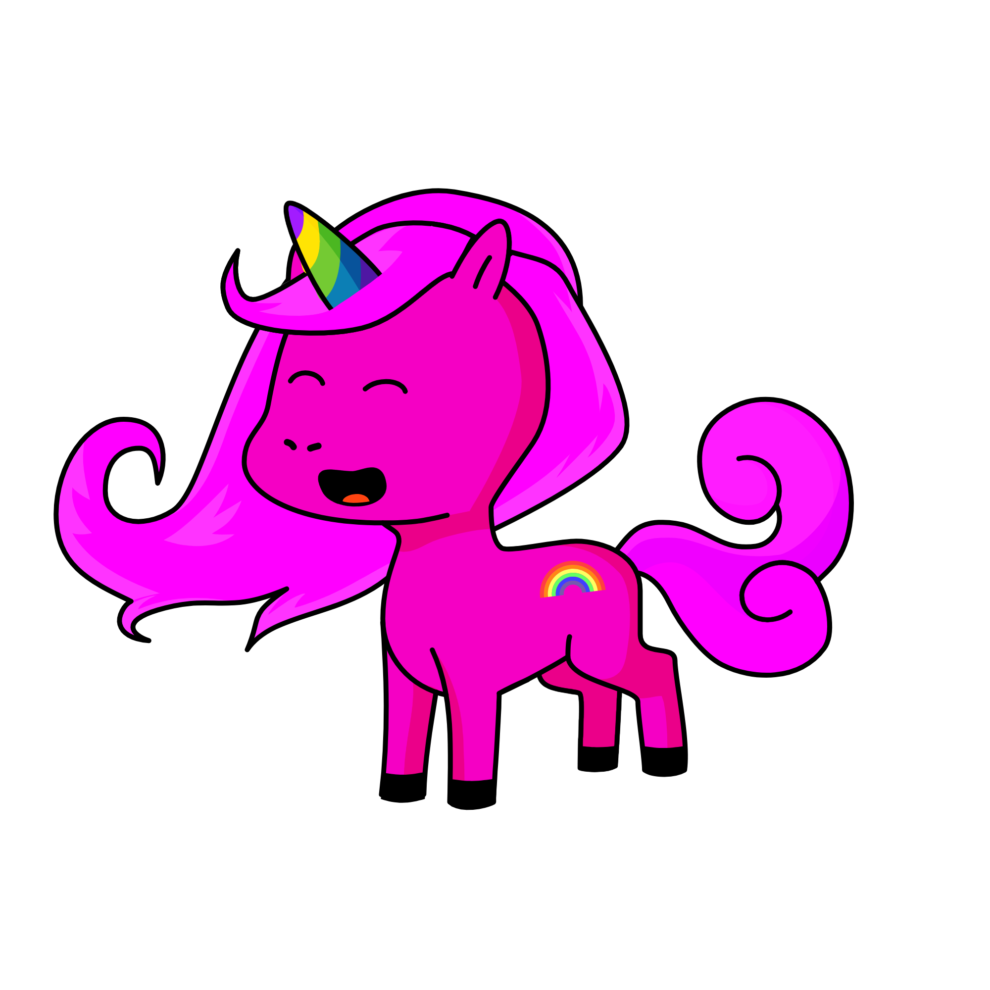 pinkeypie, the unicorn