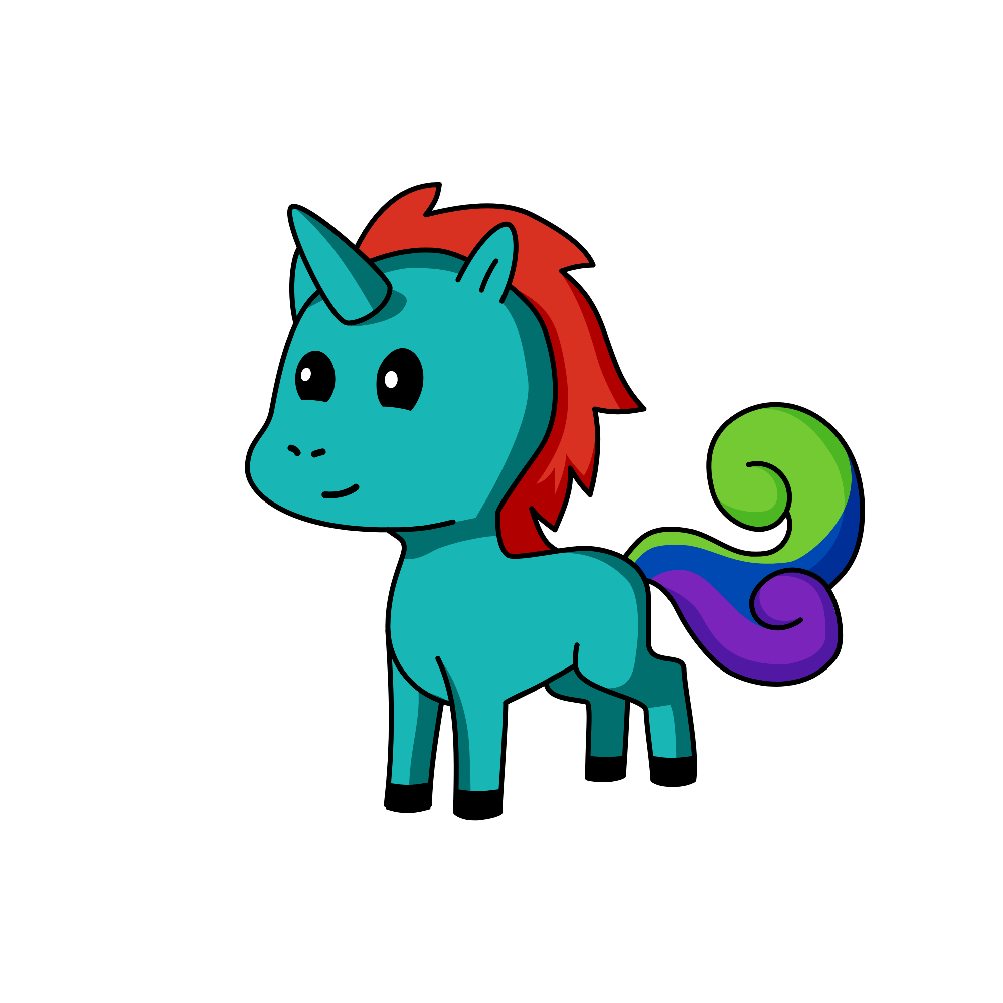 Rainbow Dash, the unicorn