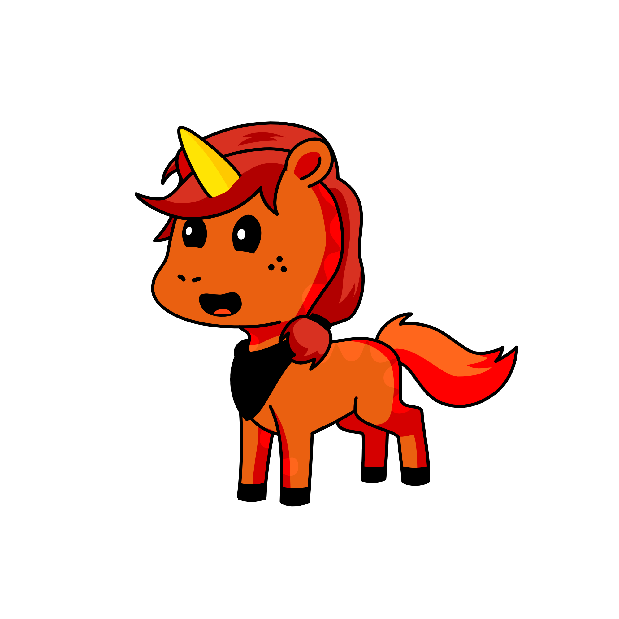 flame, the unicorn