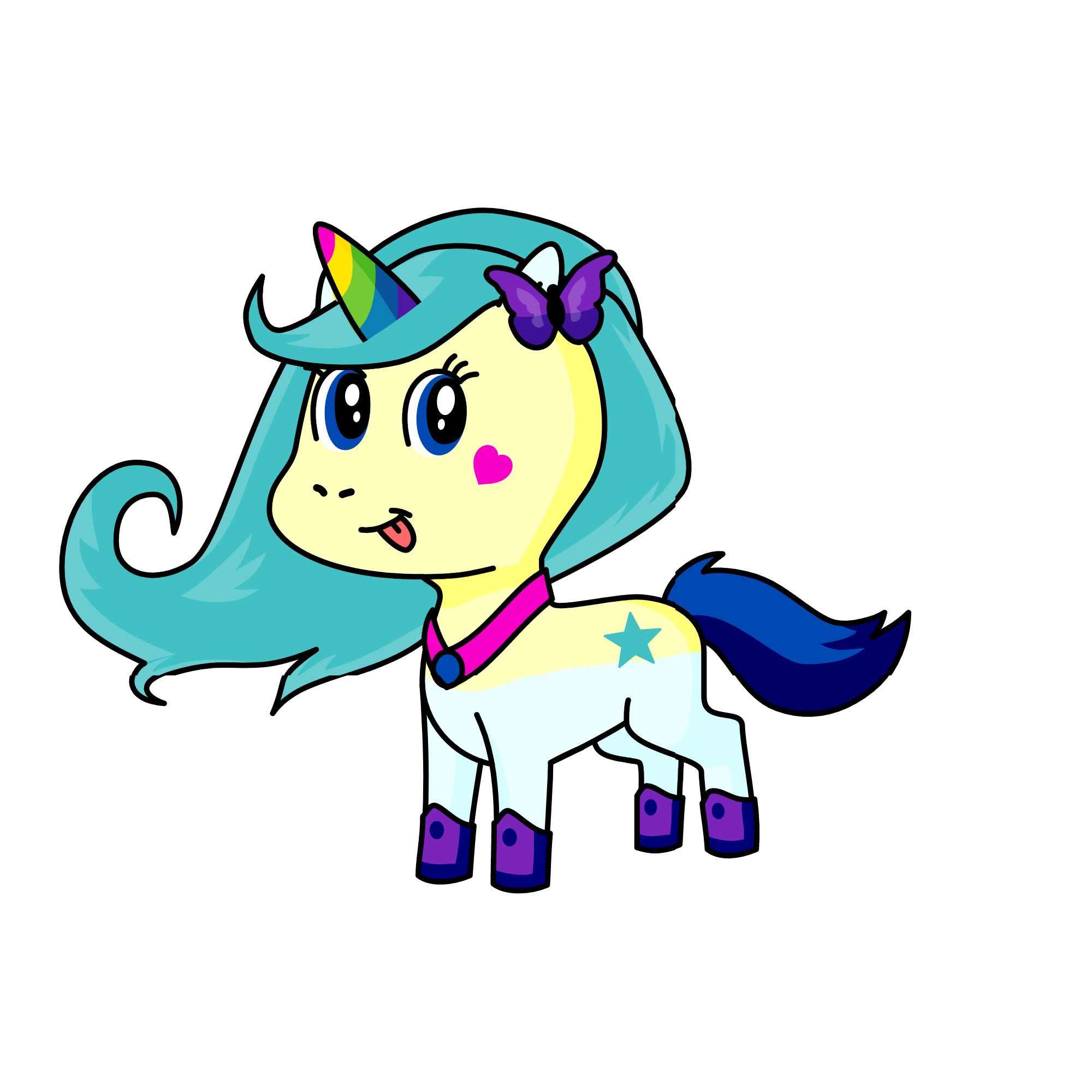 Cutie, the unicorn