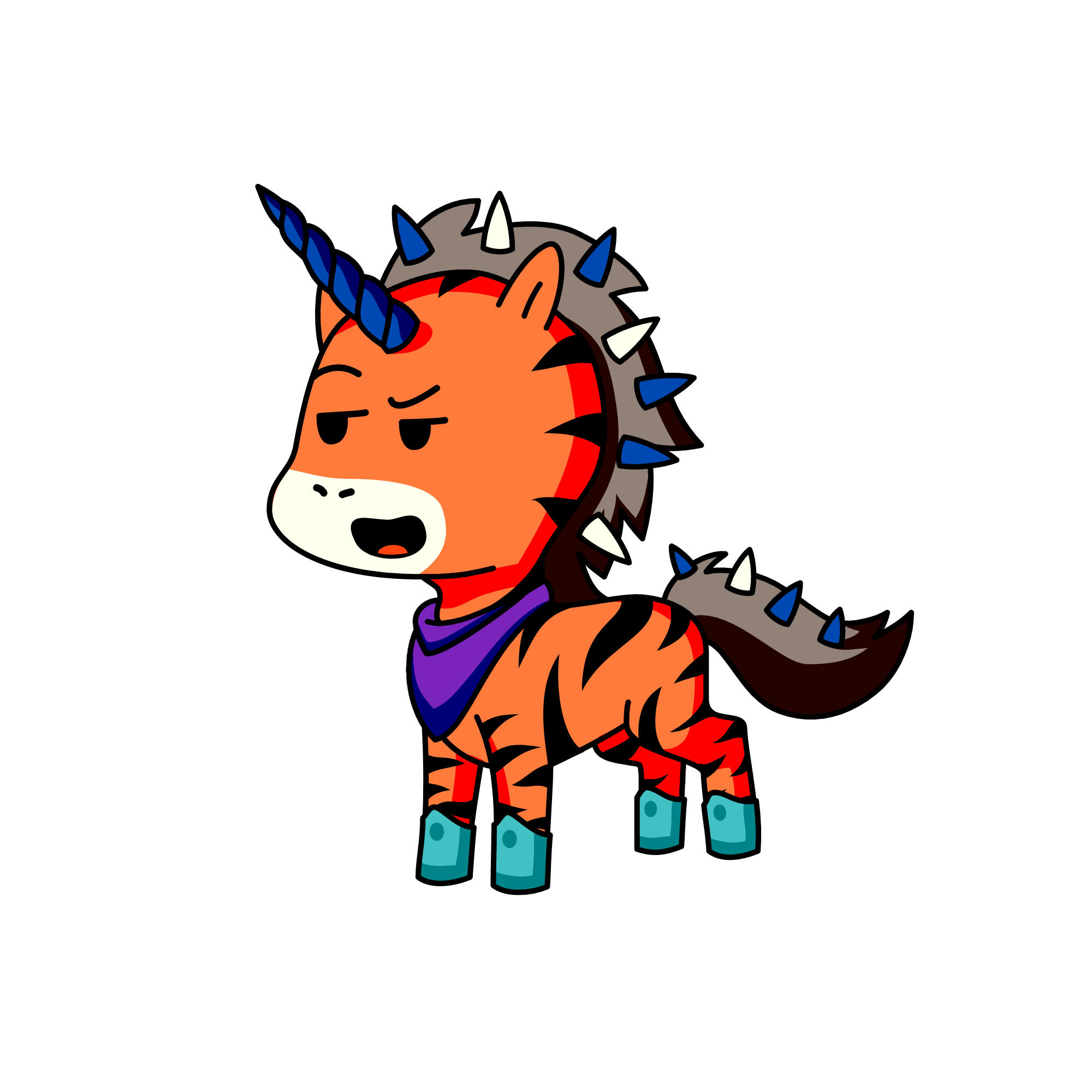the cool unicarn, the unicorn