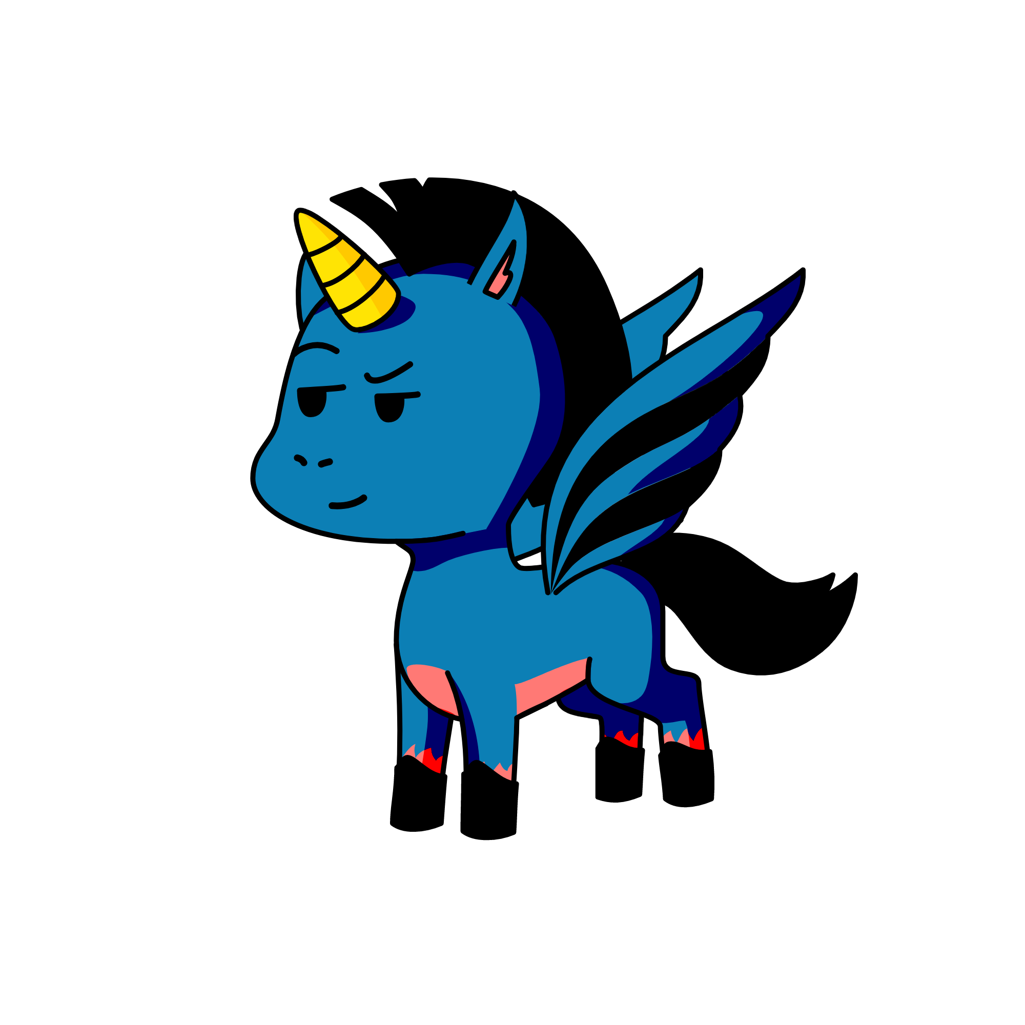 cool dude, the unicorn