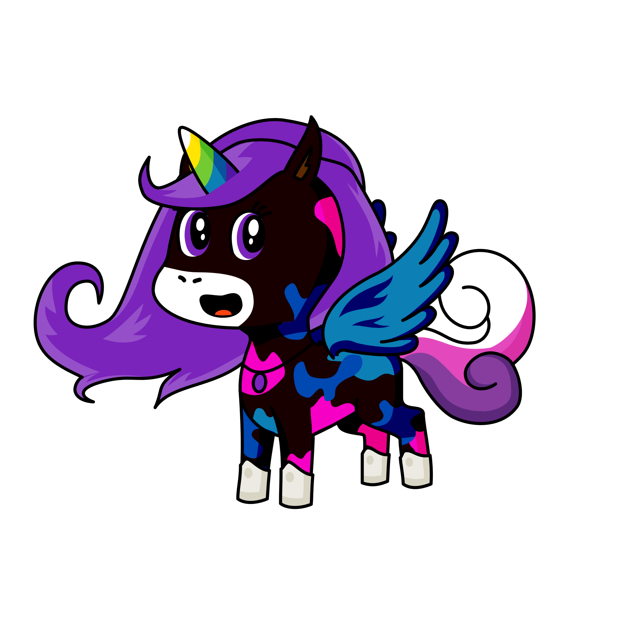 Spaceacoorn, the unicorn