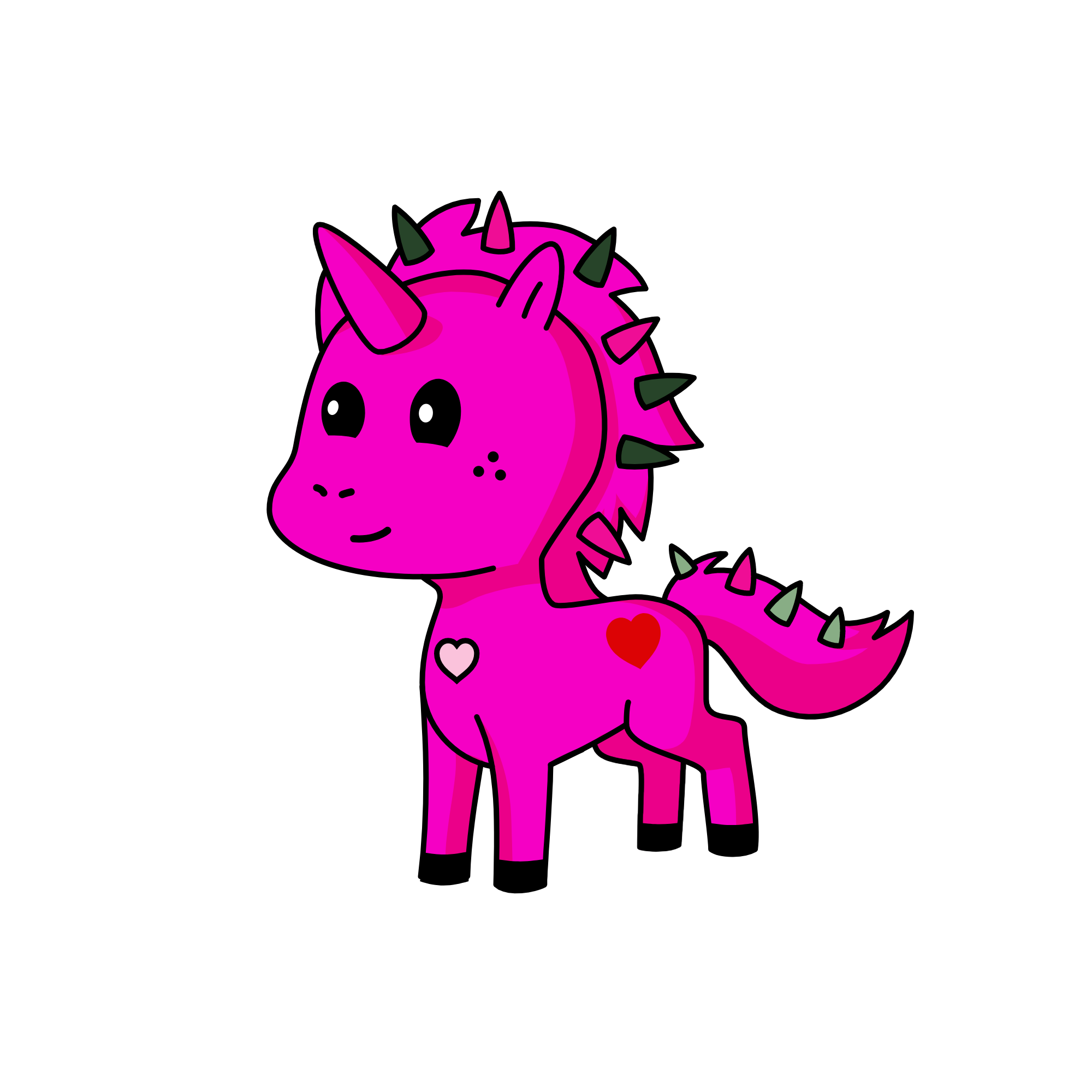 the pinke , the unicorn