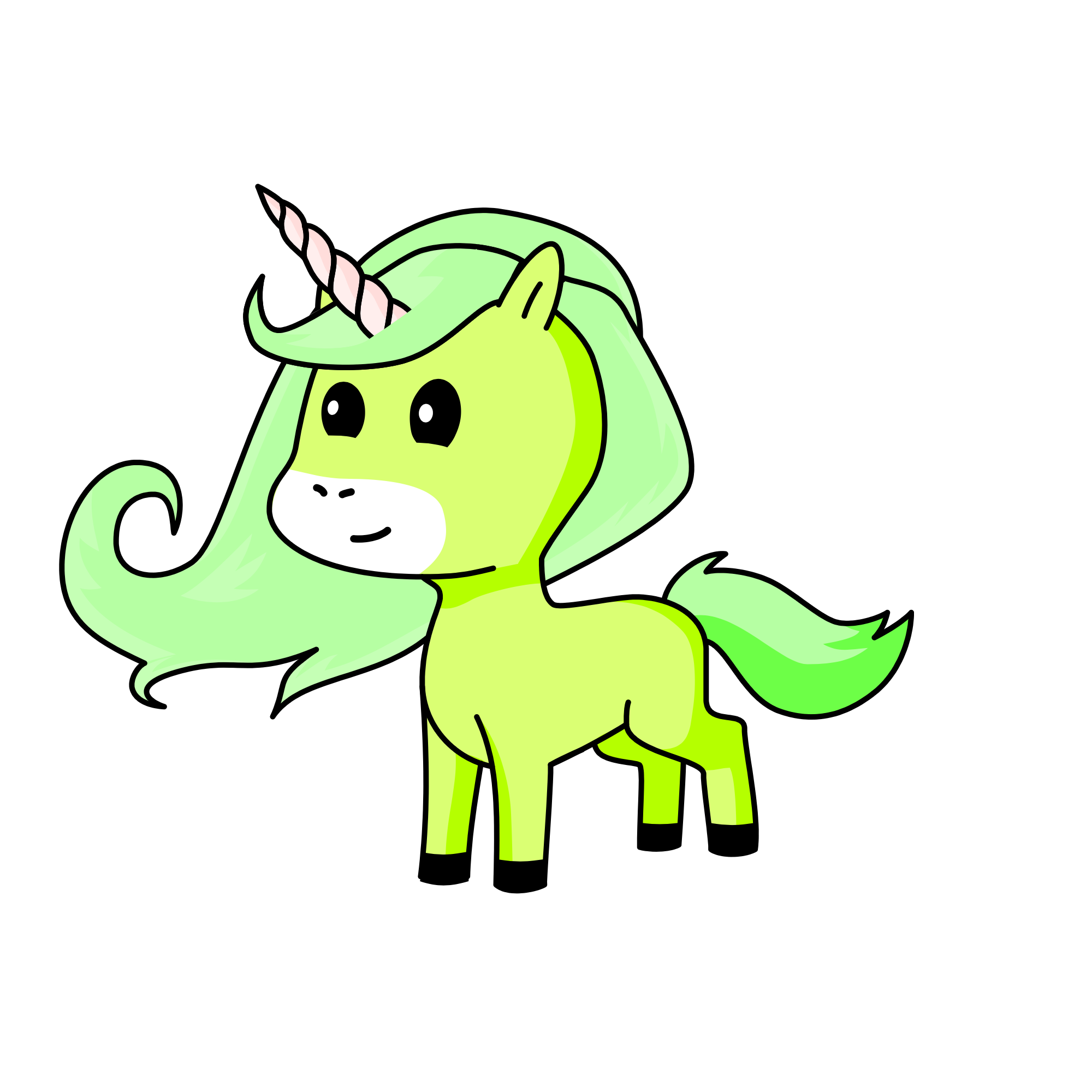 Spinach kale , the unicorn