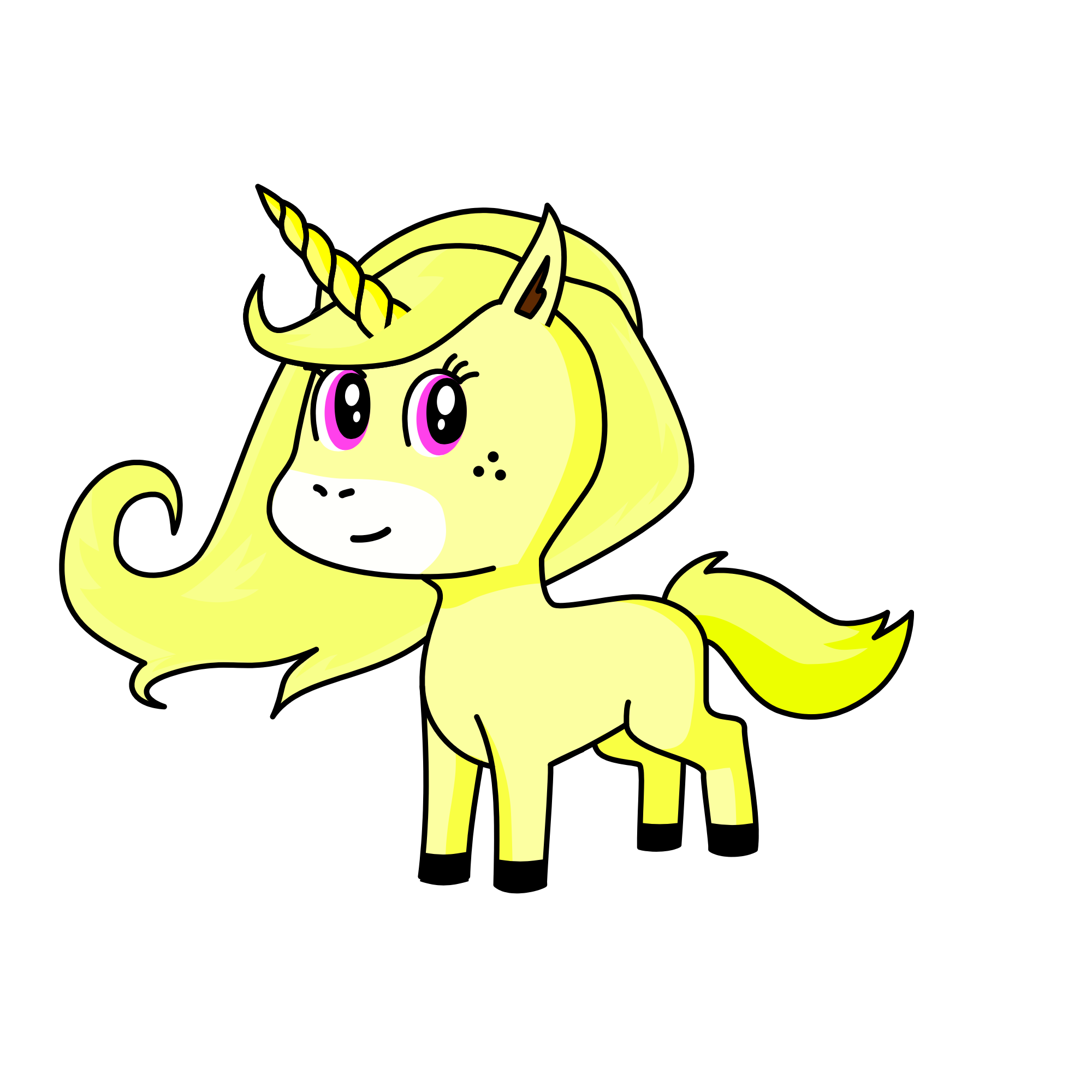 Sunny blim, the unicorn