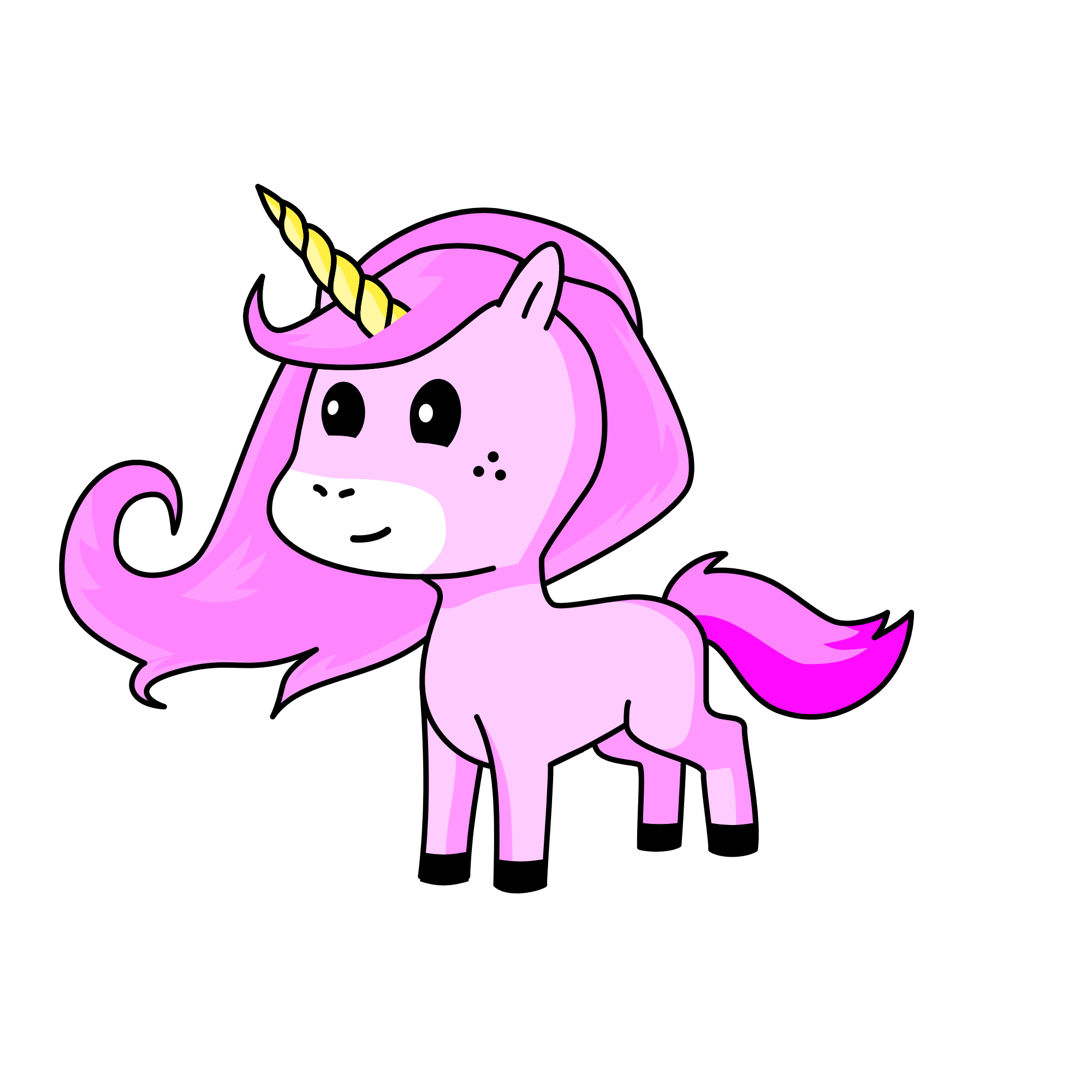 Pinky bloom, the unicorn
