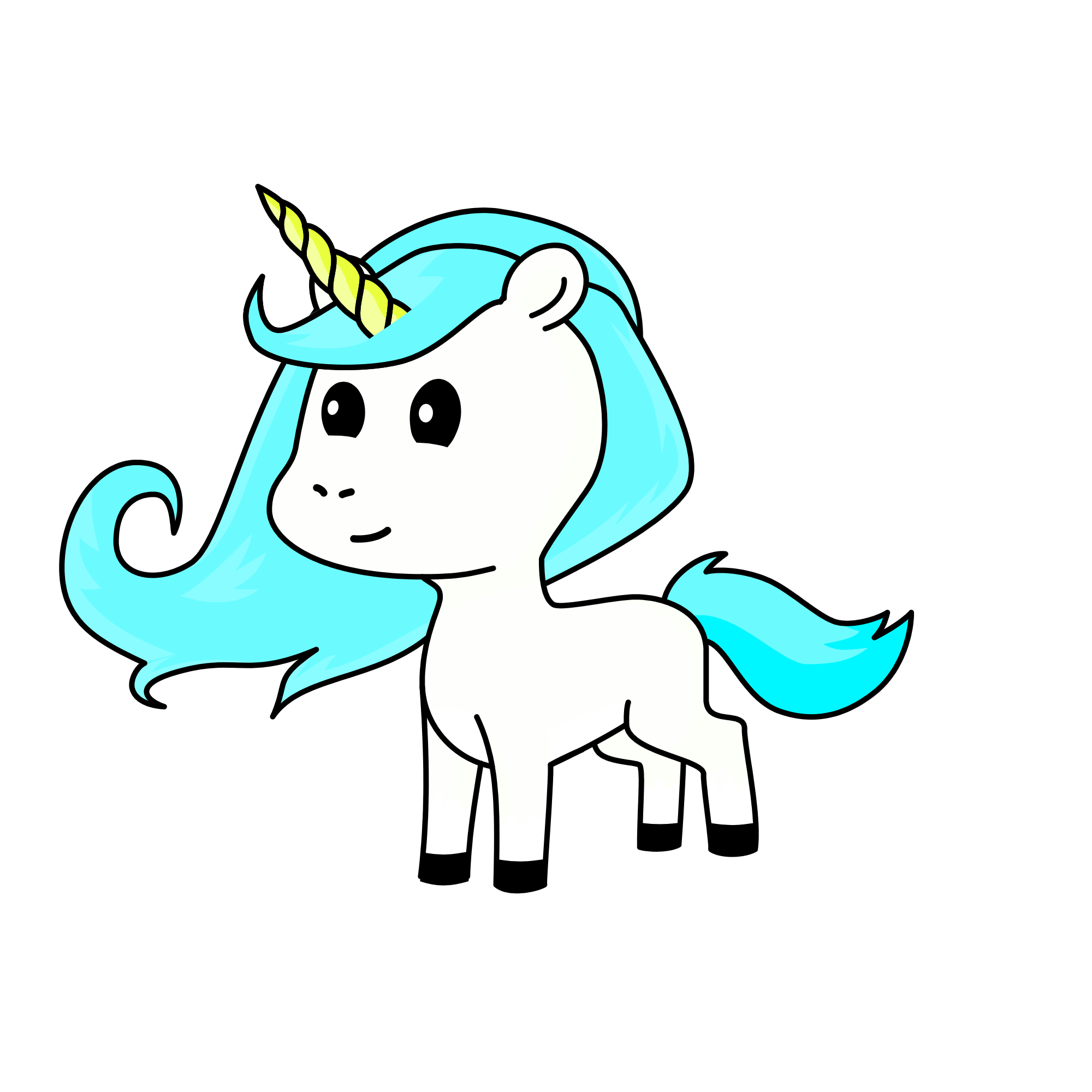 Turquoise ocean , the unicorn