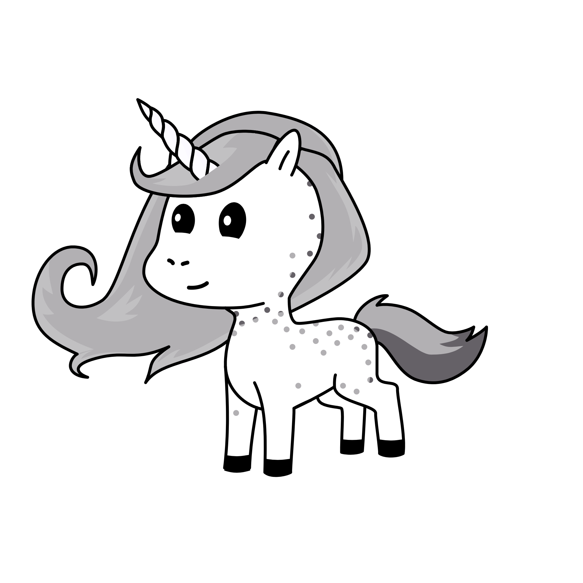 Sliver glow , the unicorn