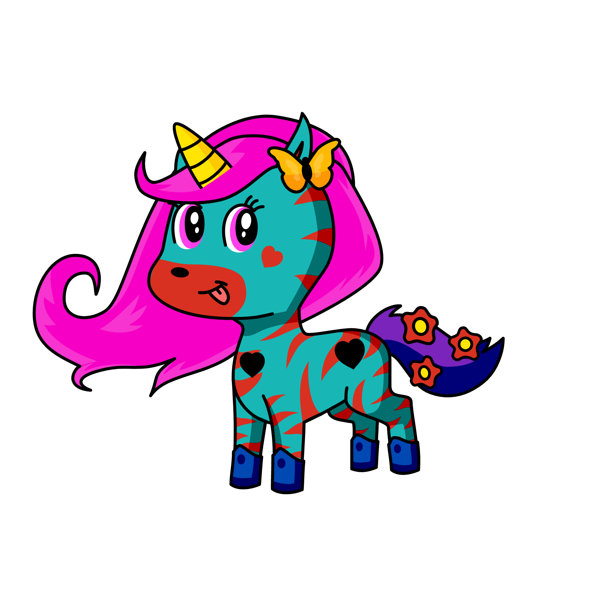 PRETY PIE, the unicorn