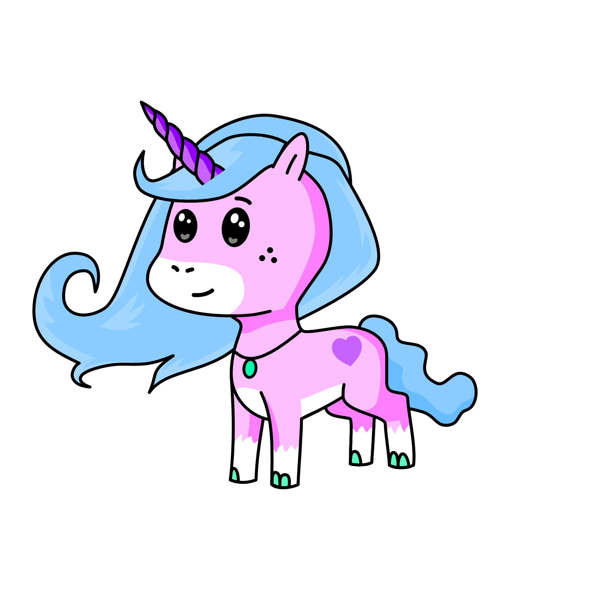 Snowey, the unicorn