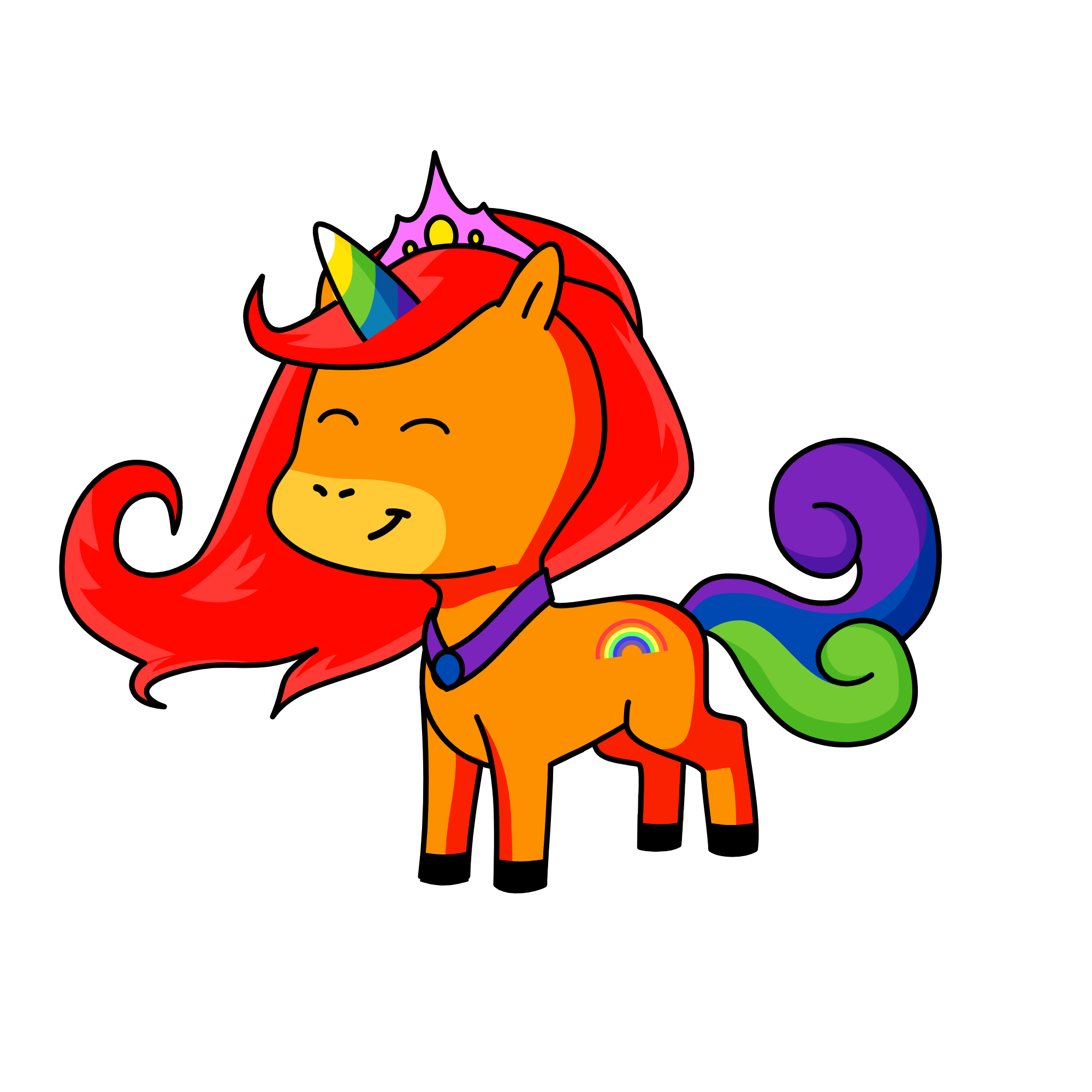 rainbow, the unicorn