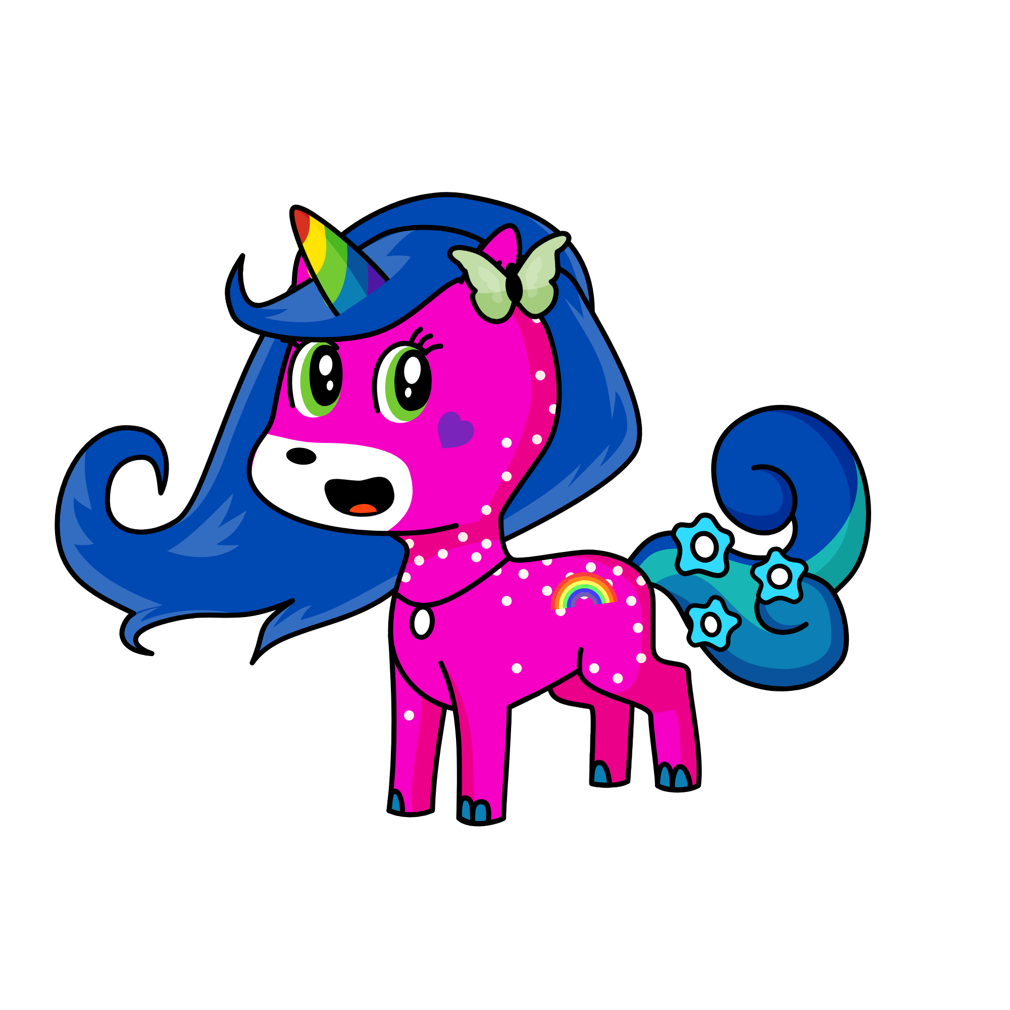 snowy, the unicorn