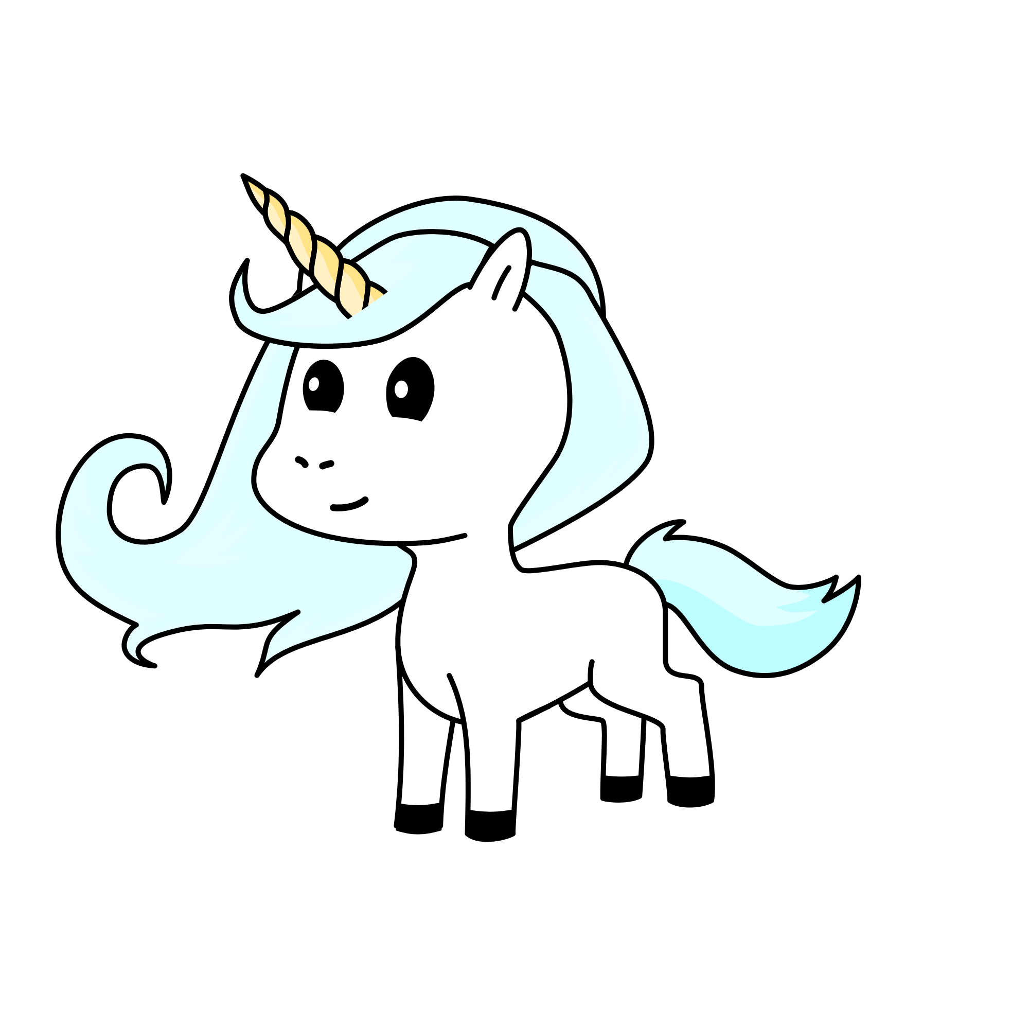 Bright moon , the unicorn