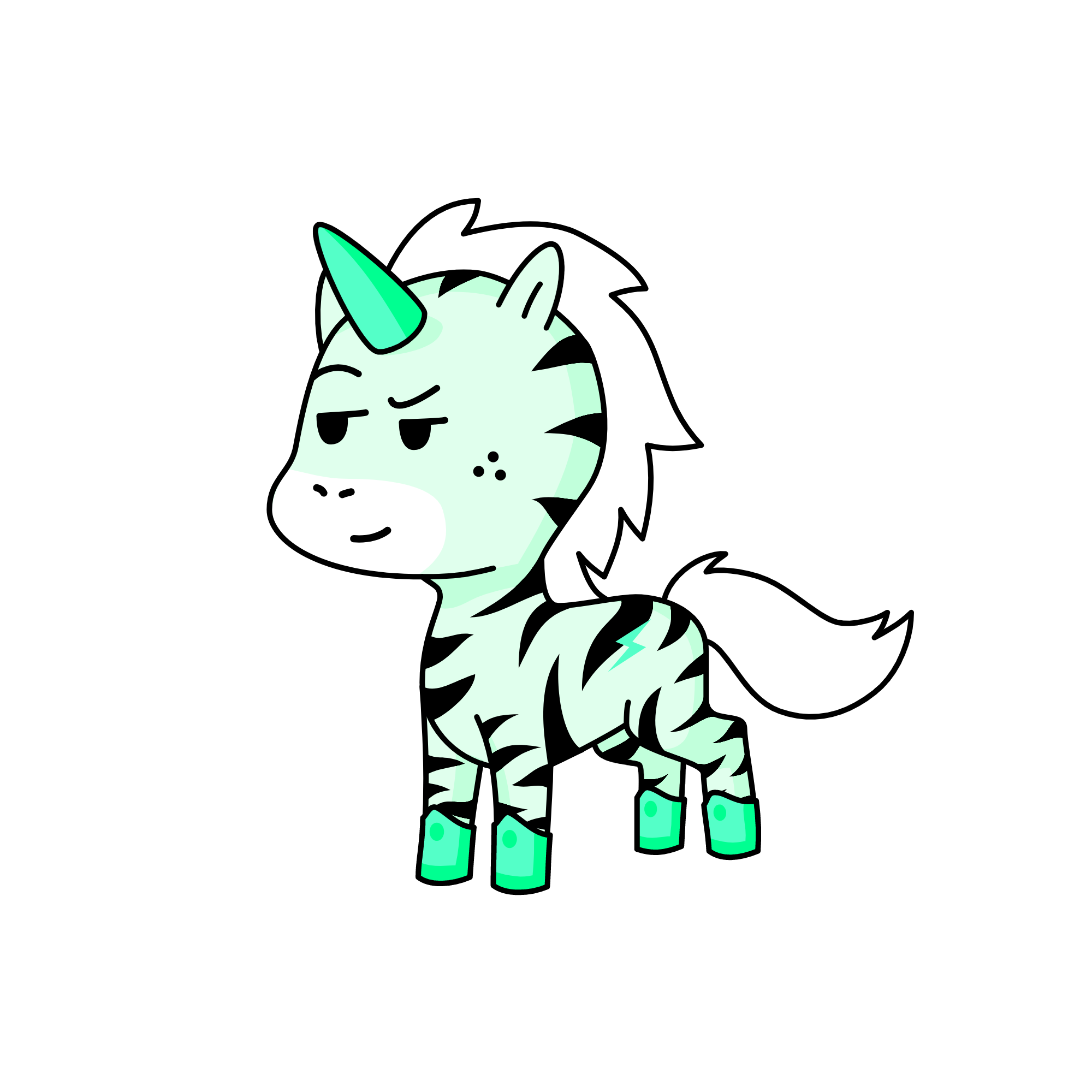 Minty, the unicorn