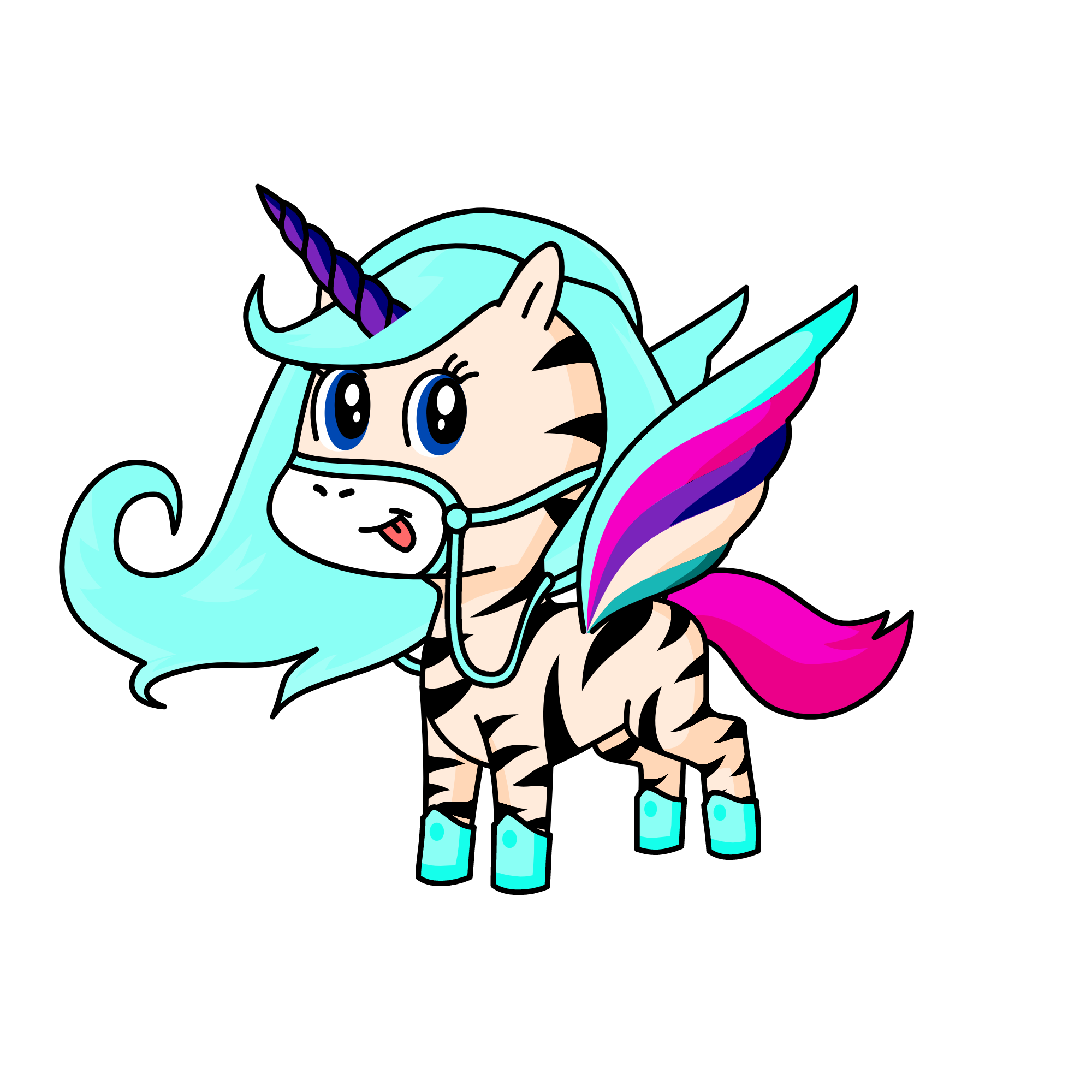 the queen of teal, the unicorn
